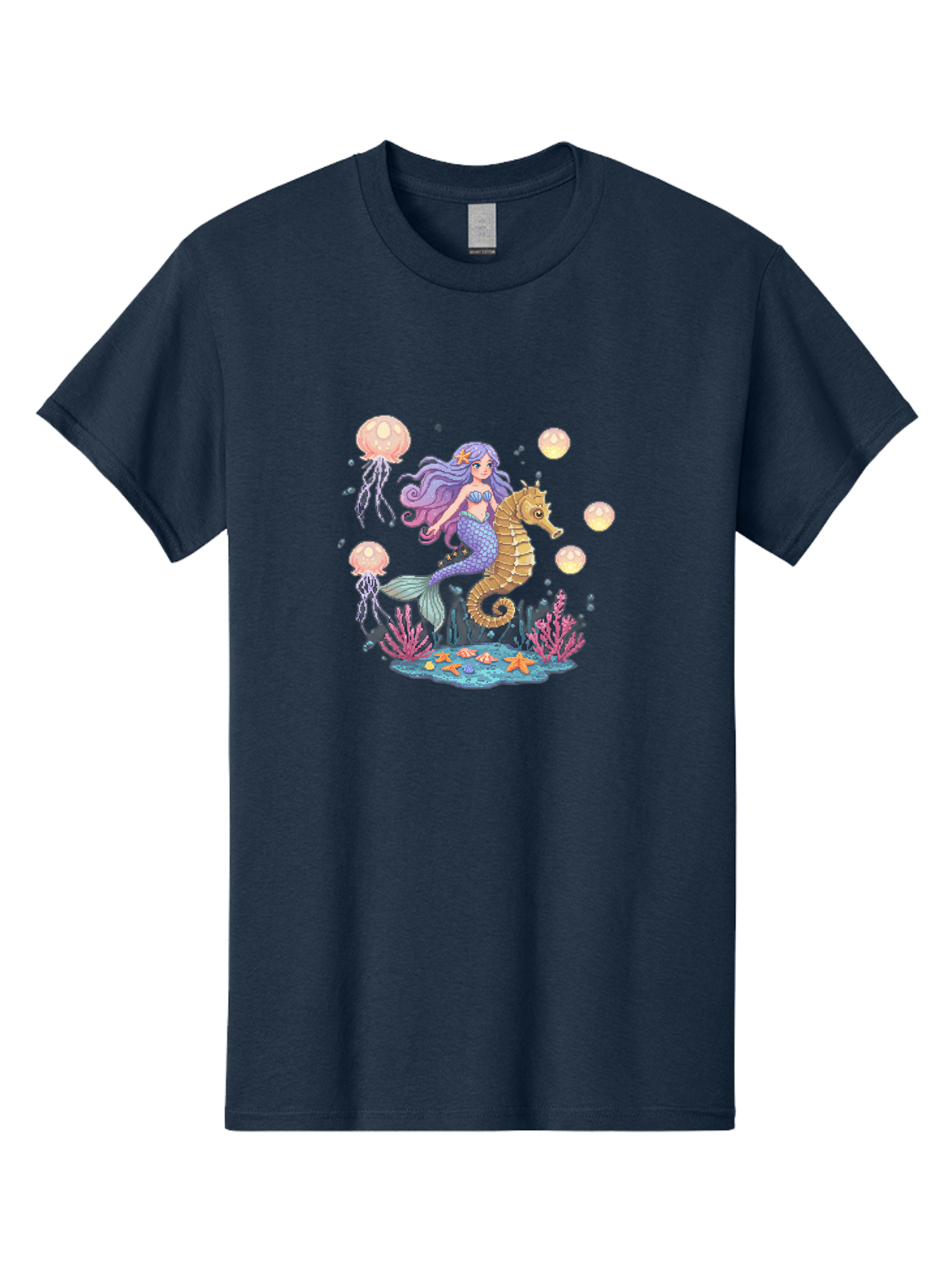 Mermaid-Riding-Seahorse Men'S Graphic Tee, 100% Cotton, Comfortable Casual Summer Wear, Machine Washable, Vintage Camera, Old Camera, Antique Camera, Black Camera, Classic Photography, Photography Equipment, Nostalgic Device, Film Camera, Baj109