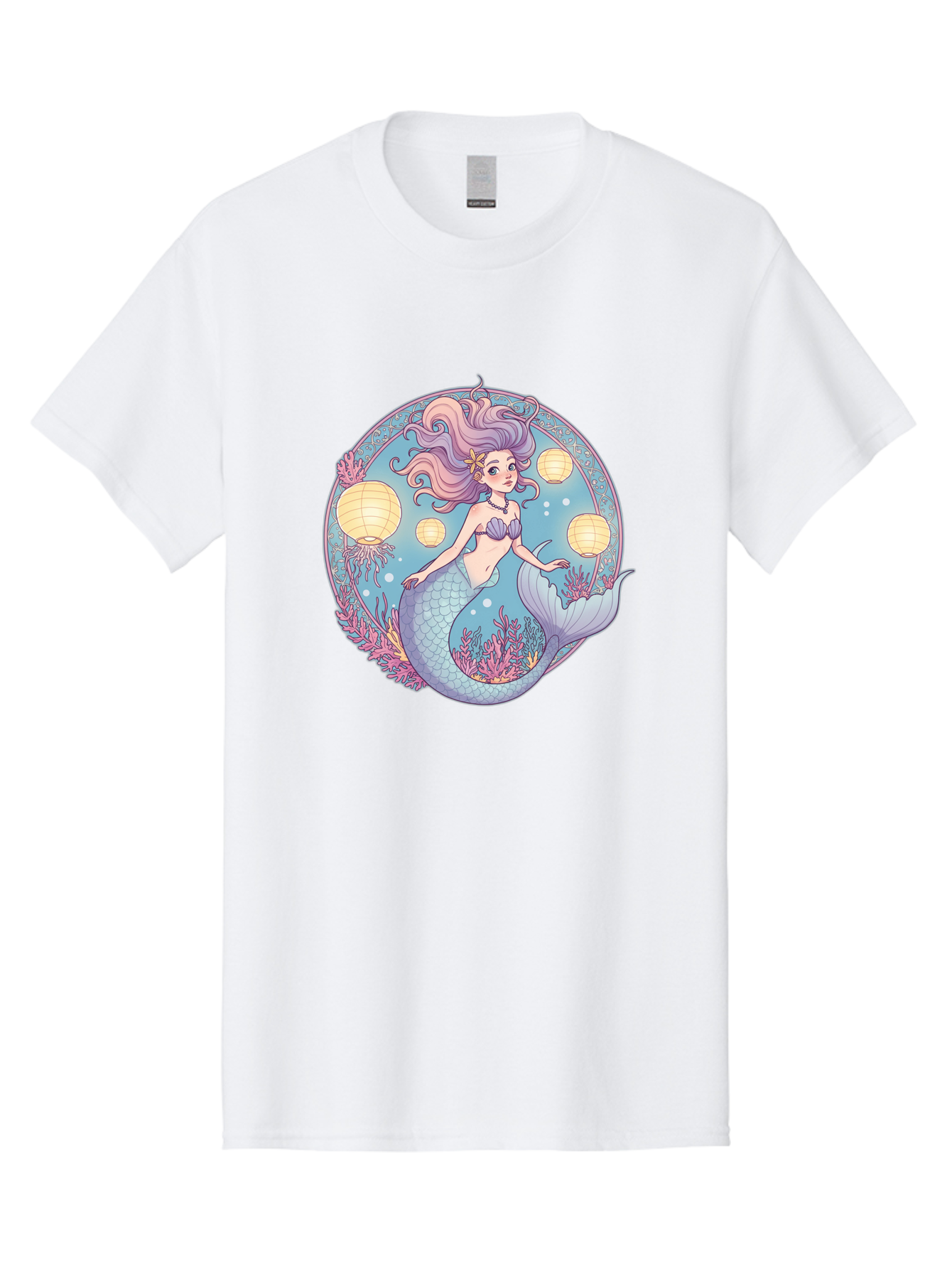 Mermaid-With-Lanterns Men'S Graphic Tee, 100% Cotton, Comfortable Casual Summer Wear, Machine Washable, Vintage Camera, Old Camera, Antique Camera, Black Camera, Classic Photography, Photography Equipment, Nostalgic Device, Film Camera, Baj113