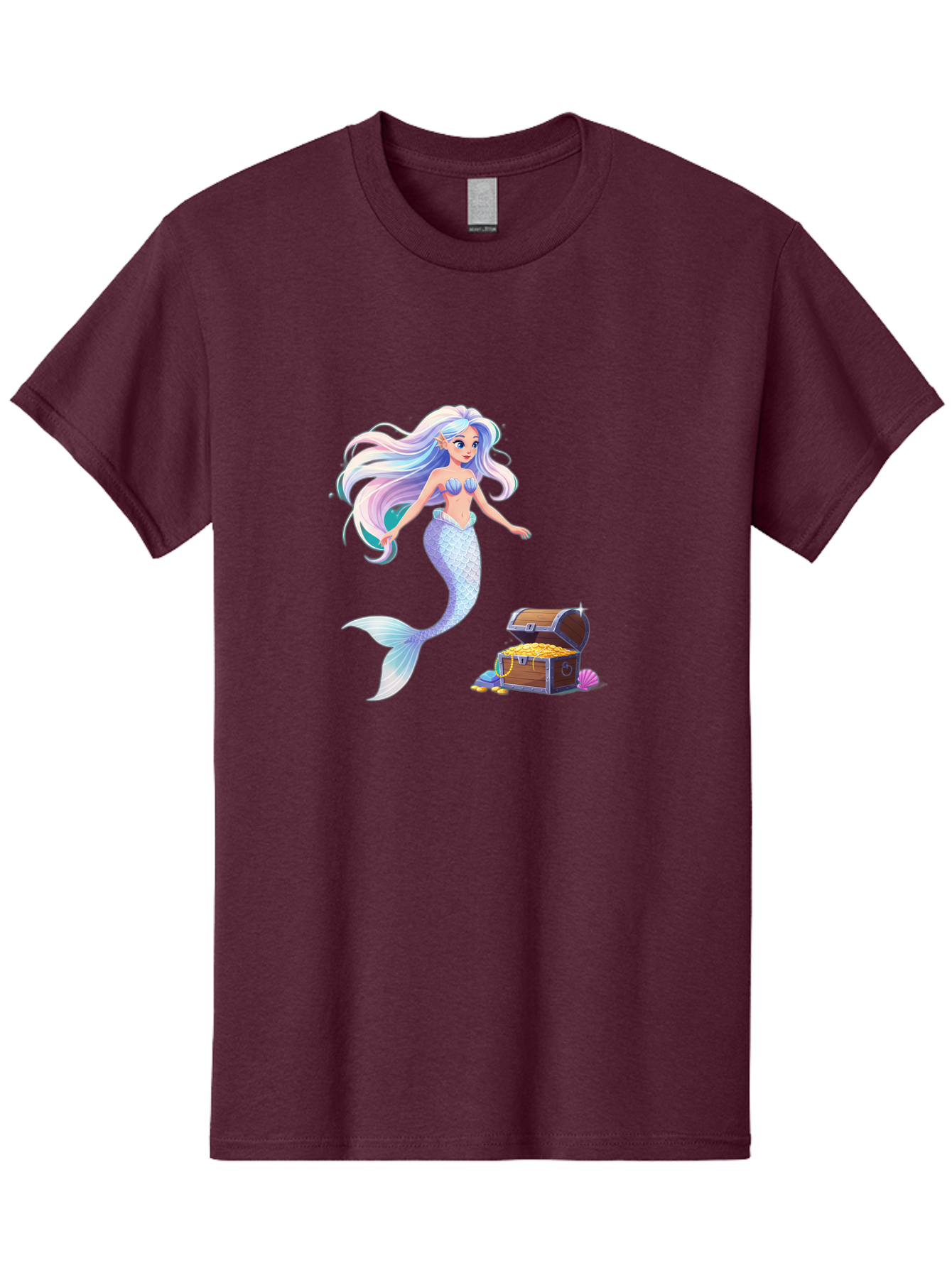 Mermaid-With-Treasure Men'S Graphic Tee, 100% Cotton, Comfortable Casual Summer Wear, Machine Washable, Vintage Camera, Old Camera, Antique Camera, Black Camera, Classic Photography, Photography Equipment, Nostalgic Device, Film Camera, Baj114