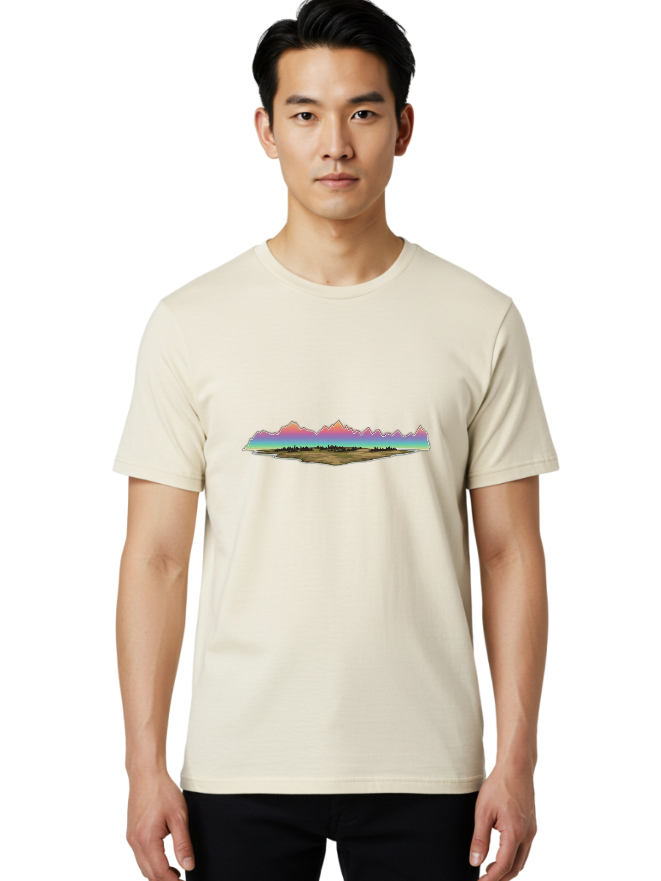 Mountain-Landscape Men'S Graphic Tee, 100% Cotton, Comfortable Casual Summer Wear, Machine Washable, Vintage Camera, Old Camera, Antique Camera, Black Camera, Classic Photography, Photography Equipment, Nostalgic Device, Film Camera, Baj120