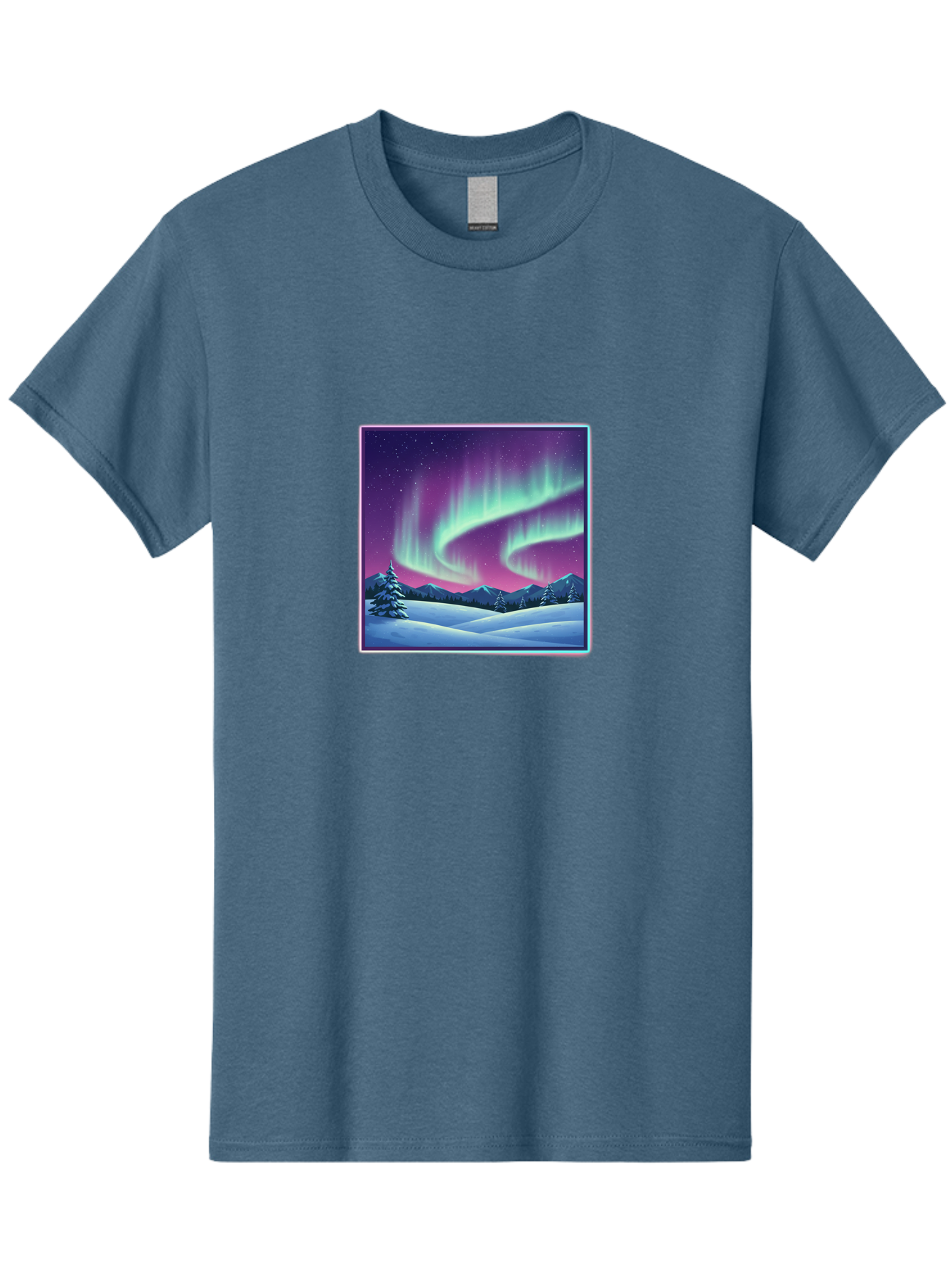 Northern-Lights-2 Men'S Graphic Tee, 100% Cotton, Comfortable Casual Summer Wear, Machine Washable, Vintage Camera, Old Camera, Antique Camera, Black Camera, Classic Photography, Photography Equipment, Nostalgic Device, Film Camera, Camera Art Baj127