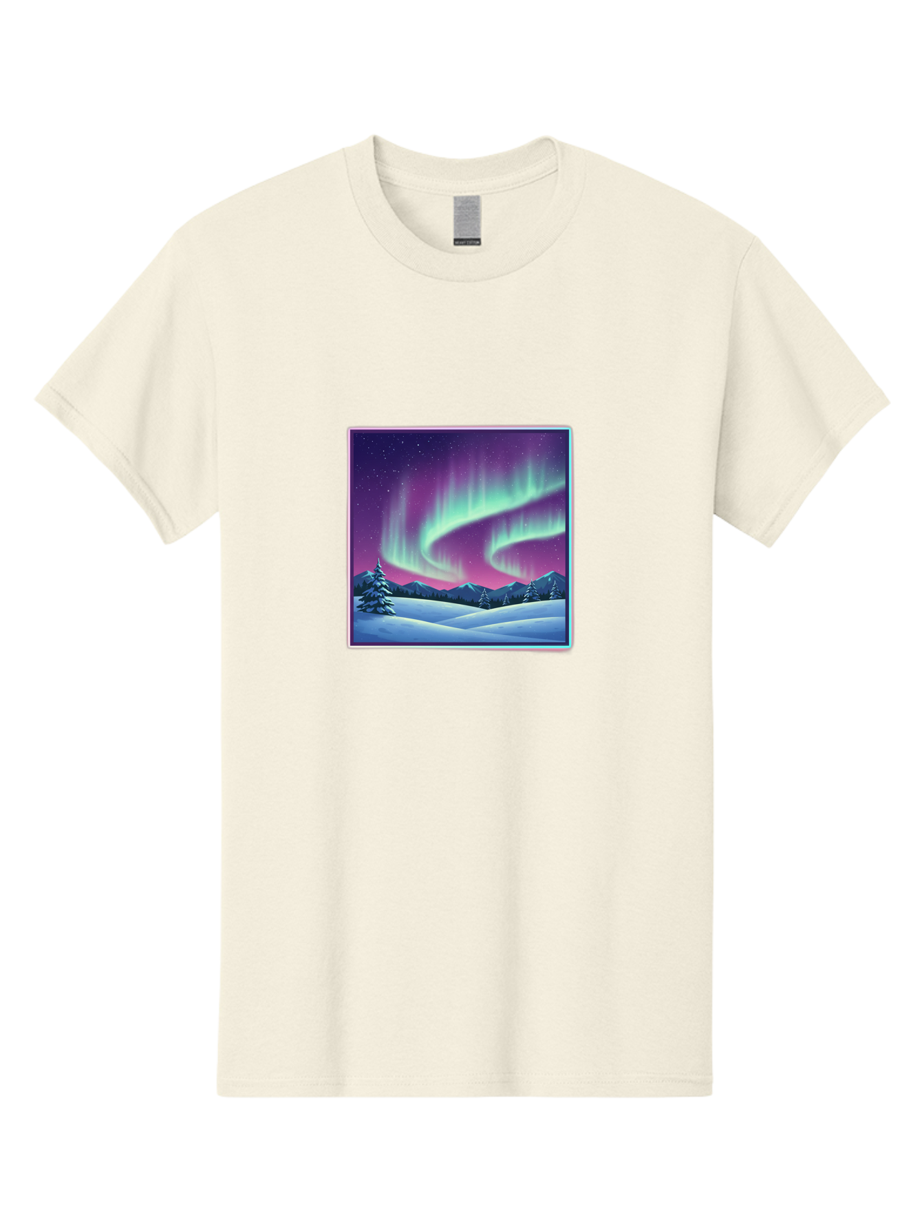 Northern-Lights-2 Men'S Graphic Tee, 100% Cotton, Comfortable Casual Summer Wear, Machine Washable, Vintage Camera, Old Camera, Antique Camera, Black Camera, Classic Photography, Photography Equipment, Nostalgic Device, Film Camera, Camera Art Baj127