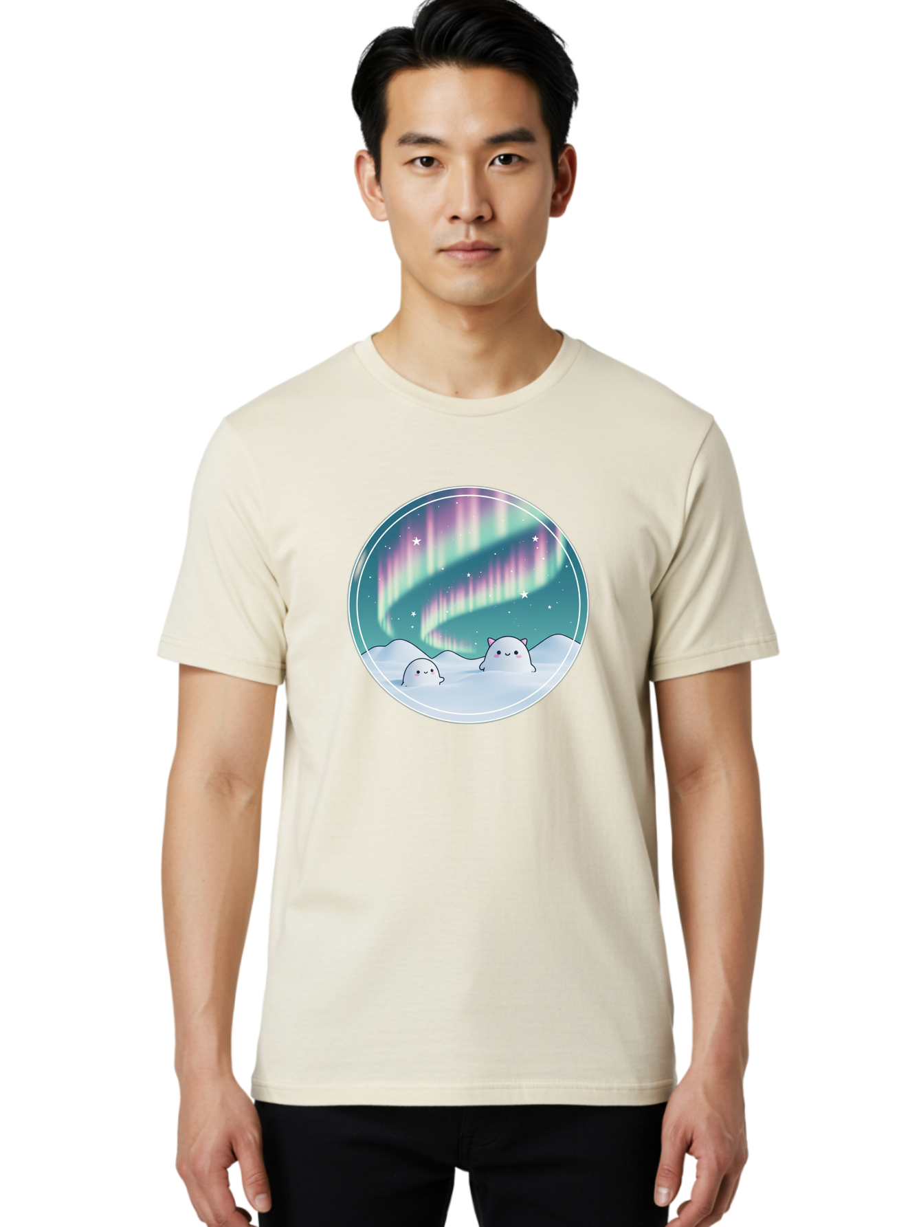 Nyan-Cat-Aurora Men'S Graphic Tee, 100% Cotton, Comfortable Casual Summer Wear, Machine Washable, Vintage Camera, Old Camera, Antique Camera, Black Camera, Classic Photography, Photography Equipment, Nostalgic Device, Film Camera, Camera Art Baj129