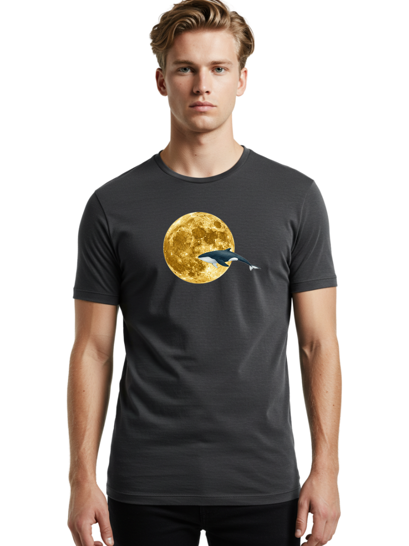 Orca-Jumping-Over-Moon Men'S Graphic Tee, 100% Cotton, Comfortable Casual Summer Wear, Machine Washable, Vintage Camera, Old Camera, Antique Camera, Black Camera, Classic Photography, Photography Equipment, Nostalgic Device, Film Camera, Baj133