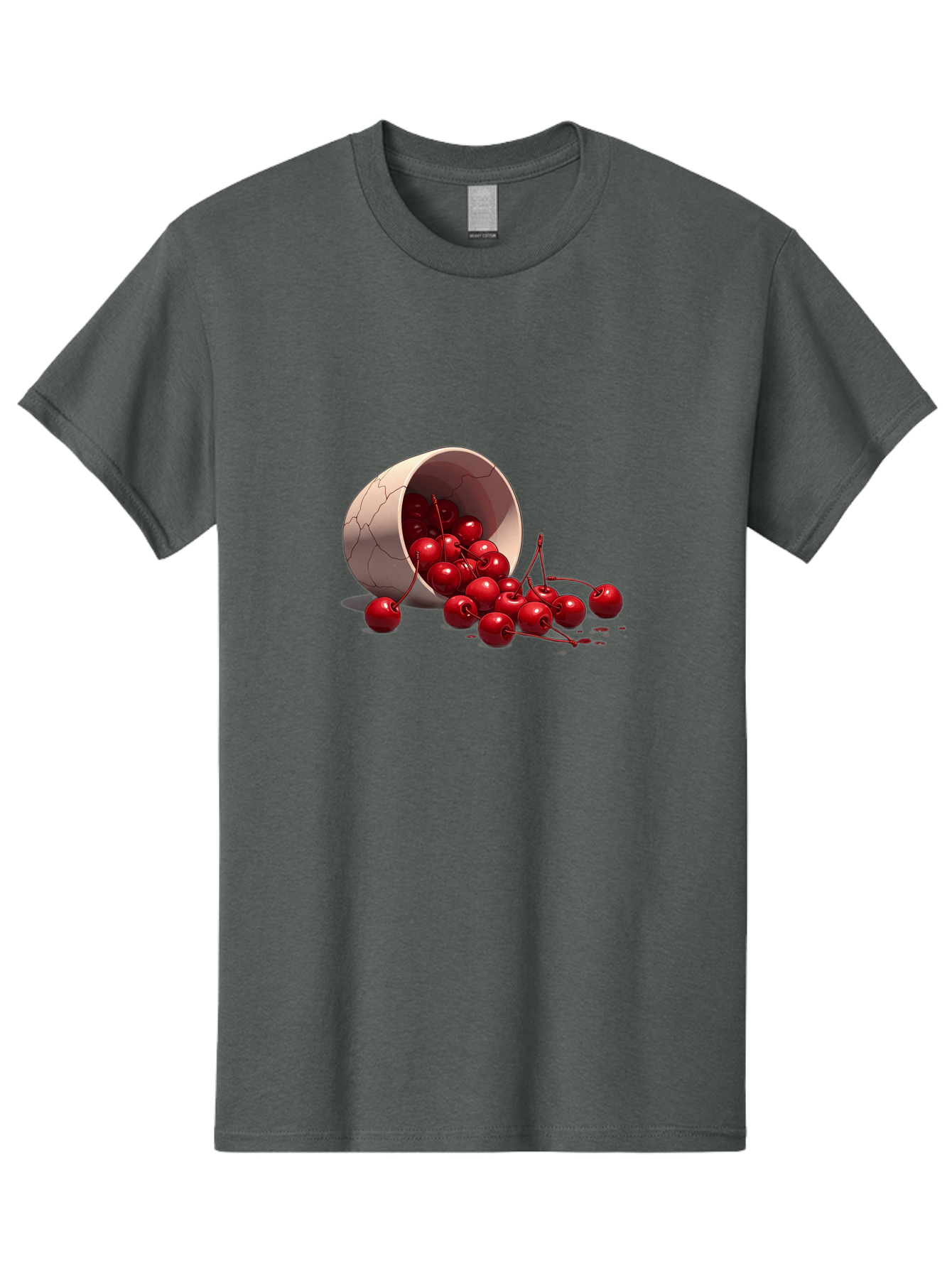 Overturned-Cup-Of-Cherries Men'S Graphic Tee, 100% Cotton, Comfortable Casual Summer Wear, Machine Washable, Vintage Camera, Old Camera, Antique Camera, Black Camera, Classic Photography, Photography Equipment, Nostalgic Device, Film Camera, Baj139
