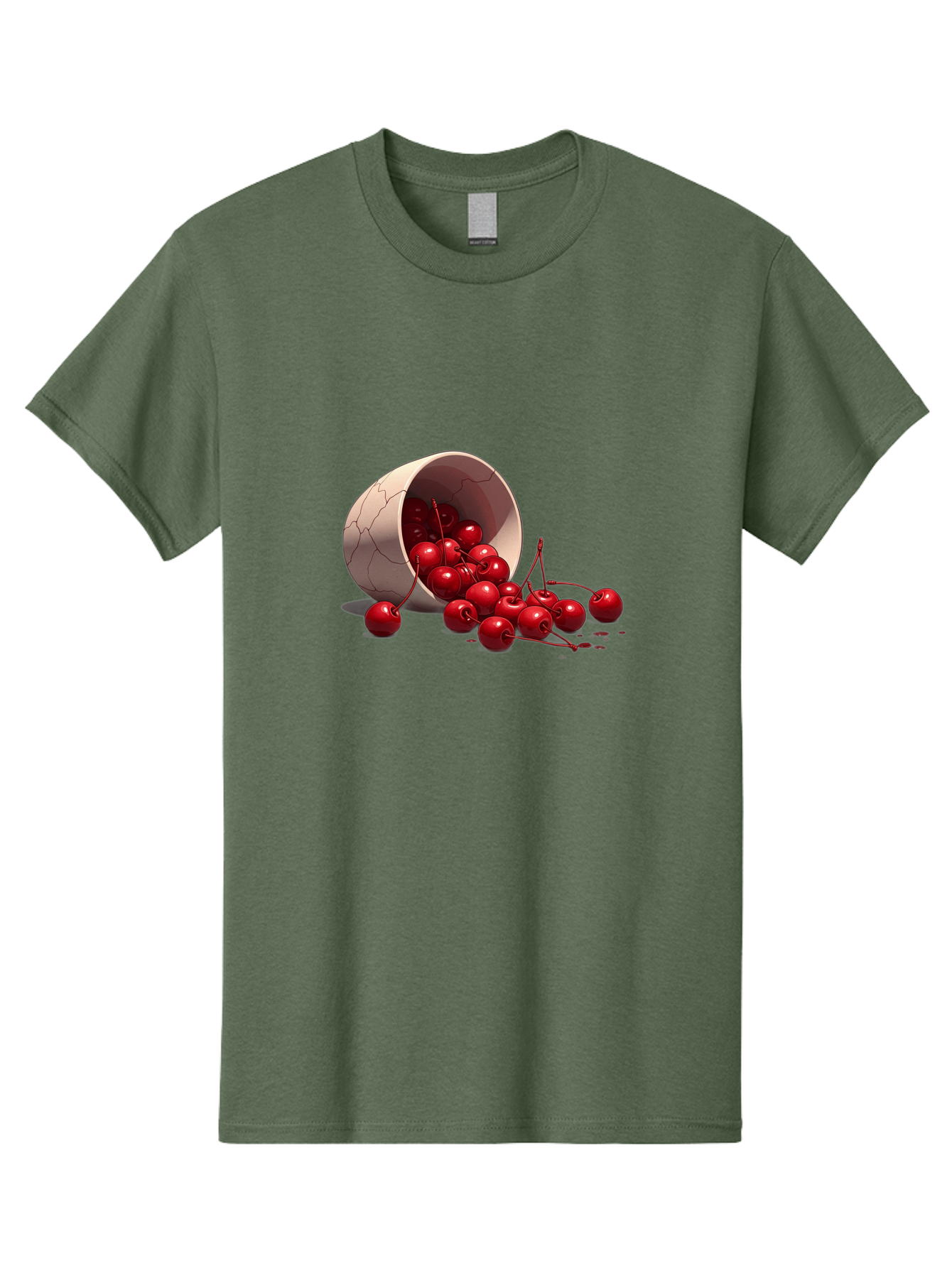 Overturned-Cup-Of-Cherries Men'S Graphic Tee, 100% Cotton, Comfortable Casual Summer Wear, Machine Washable, Vintage Camera, Old Camera, Antique Camera, Black Camera, Classic Photography, Photography Equipment, Nostalgic Device, Film Camera, Baj139