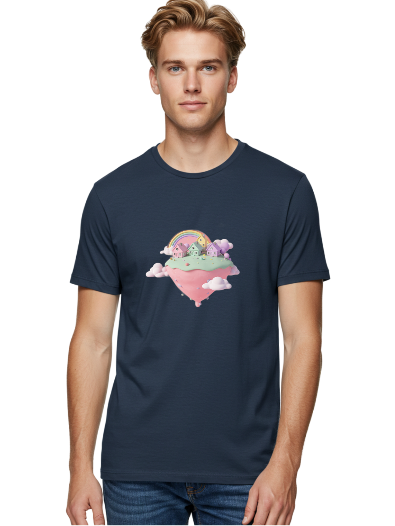 Pastel-Rainbow-Houses Men'S Graphic Tee, 100% Cotton, Comfortable Casual Summer Wear, Machine Washable, Vintage Camera, Old Camera, Antique Camera, Black Camera, Classic Photography, Photography Equipment, Nostalgic Device, Film Camera, Baj146