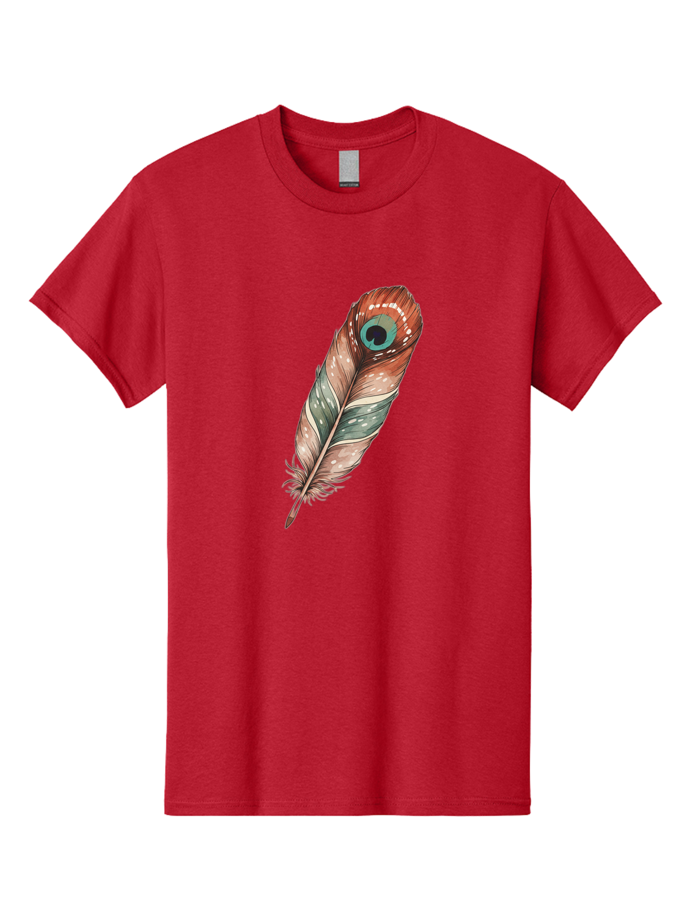 Peacock-Feather-1 Men'S Graphic Tee, 100% Cotton, Comfortable Casual Summer Wear, Machine Washable, Vintage Camera, Old Camera, Antique Camera, Black Camera, Classic Photography, Photography Equipment, Nostalgic Device, Film Camera, Camera Art Baj148