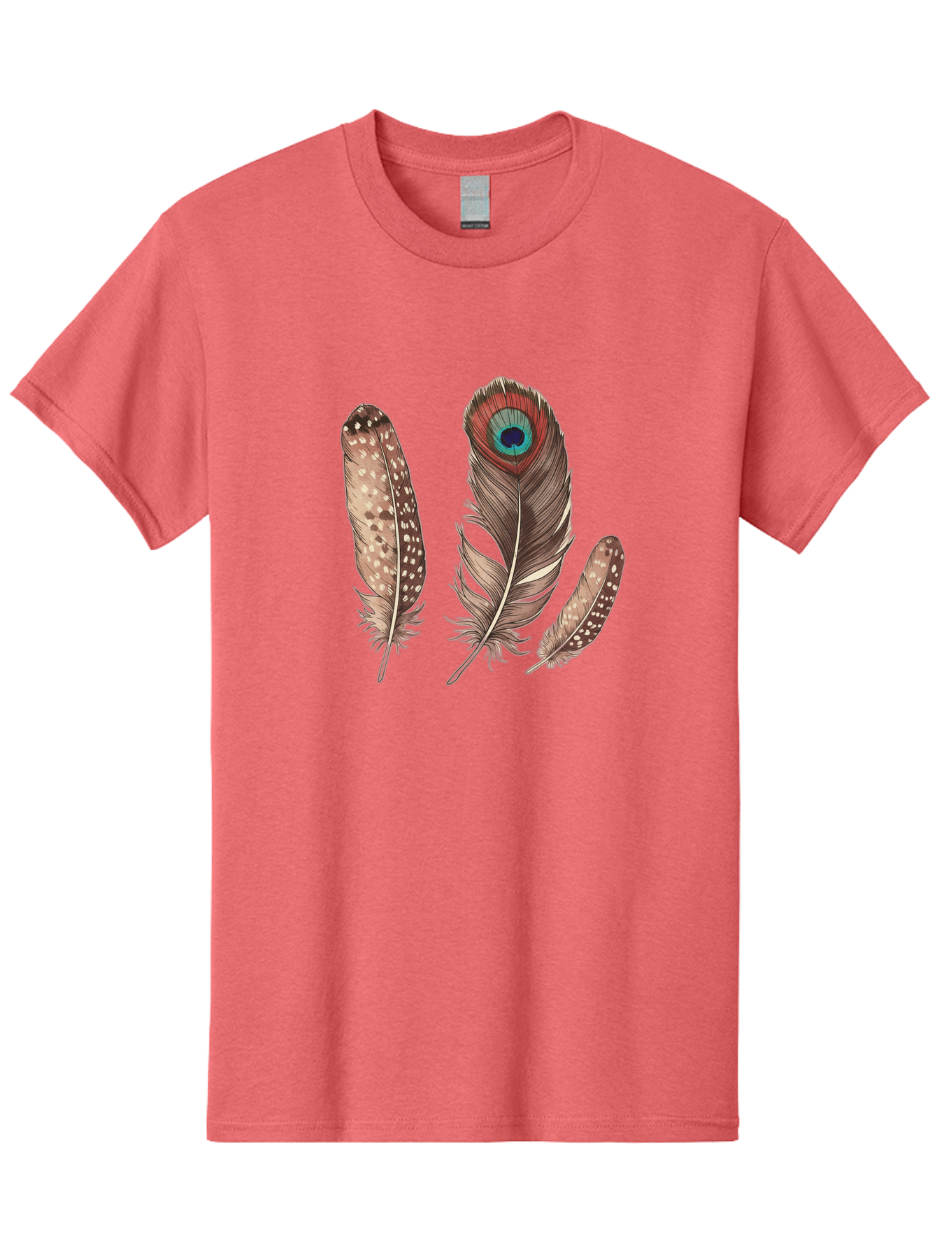 Peacock-Feathers-1 Men'S Graphic Tee, 100% Cotton, Comfortable Casual Summer Wear, Machine Washable, Vintage Camera, Old Camera, Antique Camera, Black Camera, Classic Photography, Photography Equipment, Nostalgic Device, Film Camera, Baj151