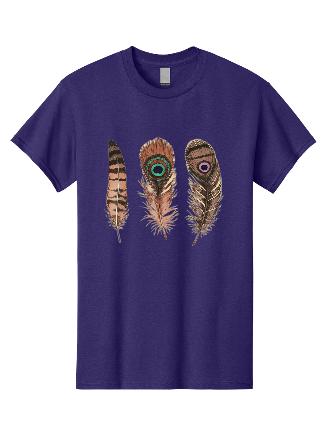Peacock-Feathers-3 Men'S Graphic Tee, 100% Cotton, Comfortable Casual Summer Wear, Machine Washable, Vintage Camera, Old Camera, Antique Camera, Black Camera, Classic Photography, Photography Equipment, Nostalgic Device, Film Camera, Baj153