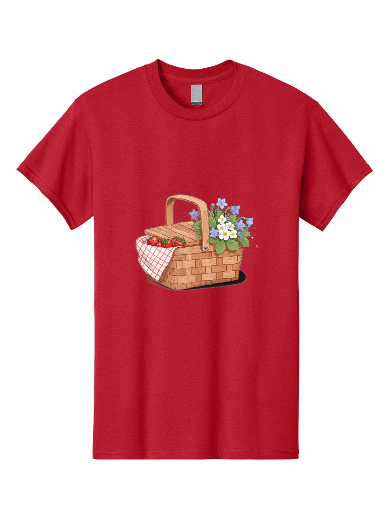 Picnic-Basket-1 Men'S Graphic Tee, 100% Cotton, Comfortable Casual Summer Wear, Machine Washable, Vintage Camera, Old Camera, Antique Camera, Black Camera, Classic Photography, Photography Equipment, Nostalgic Device, Film Camera, Camera Art Baj160