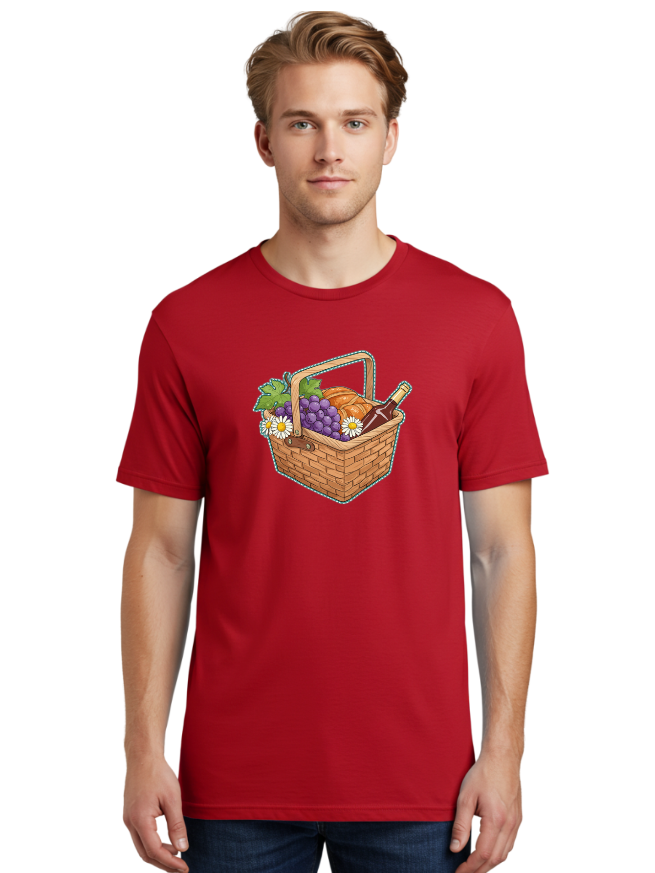 Picnic-Basket Men'S Graphic Tee, 100% Cotton, Comfortable Casual Summer Wear, Machine Washable, Vintage Camera, Old Camera, Antique Camera, Black Camera, Classic Photography, Photography Equipment, Nostalgic Device, Film Camera, Camera Art Baj162