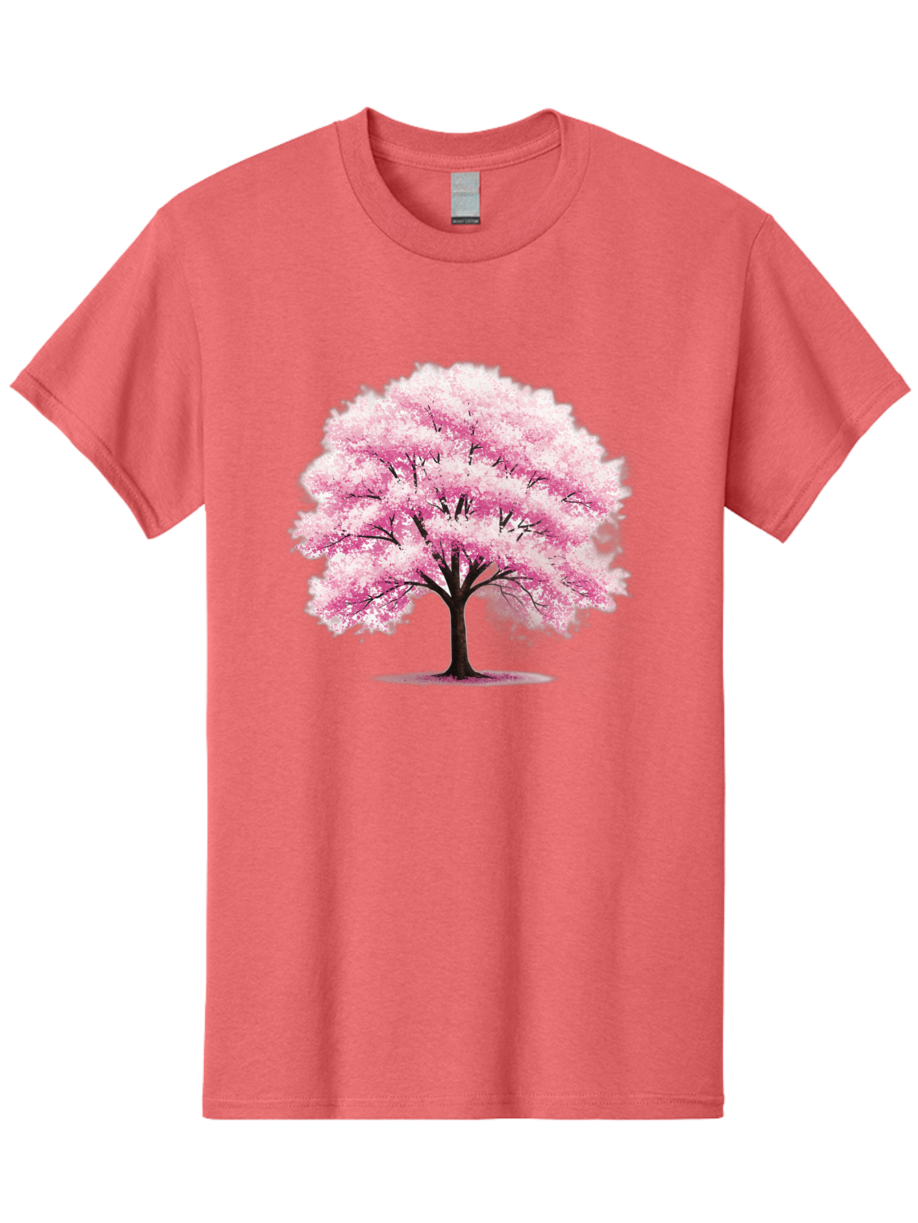 Pink-Cherry-Blossom-Tree-1 Men'S Graphic Tee, 100% Cotton, Comfortable Casual Summer Wear, Machine Washable, Vintage Camera, Old Camera, Antique Camera, Black Camera, Classic Photography, Photography Equipment, Nostalgic Device, Film Camera, Baj166