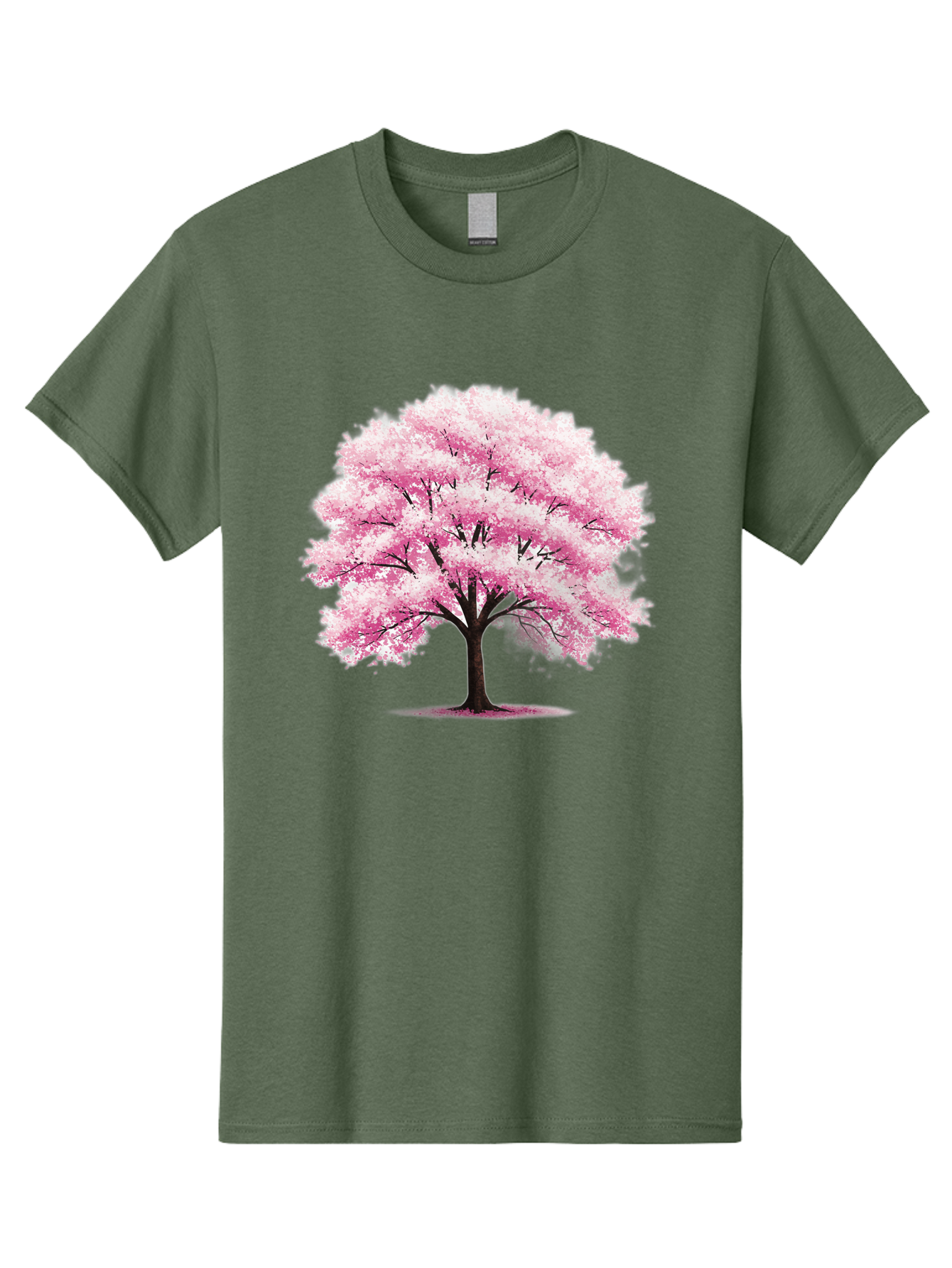 Pink-Cherry-Blossom-Tree-1 Men'S Graphic Tee, 100% Cotton, Comfortable Casual Summer Wear, Machine Washable, Vintage Camera, Old Camera, Antique Camera, Black Camera, Classic Photography, Photography Equipment, Nostalgic Device, Film Camera, Baj166