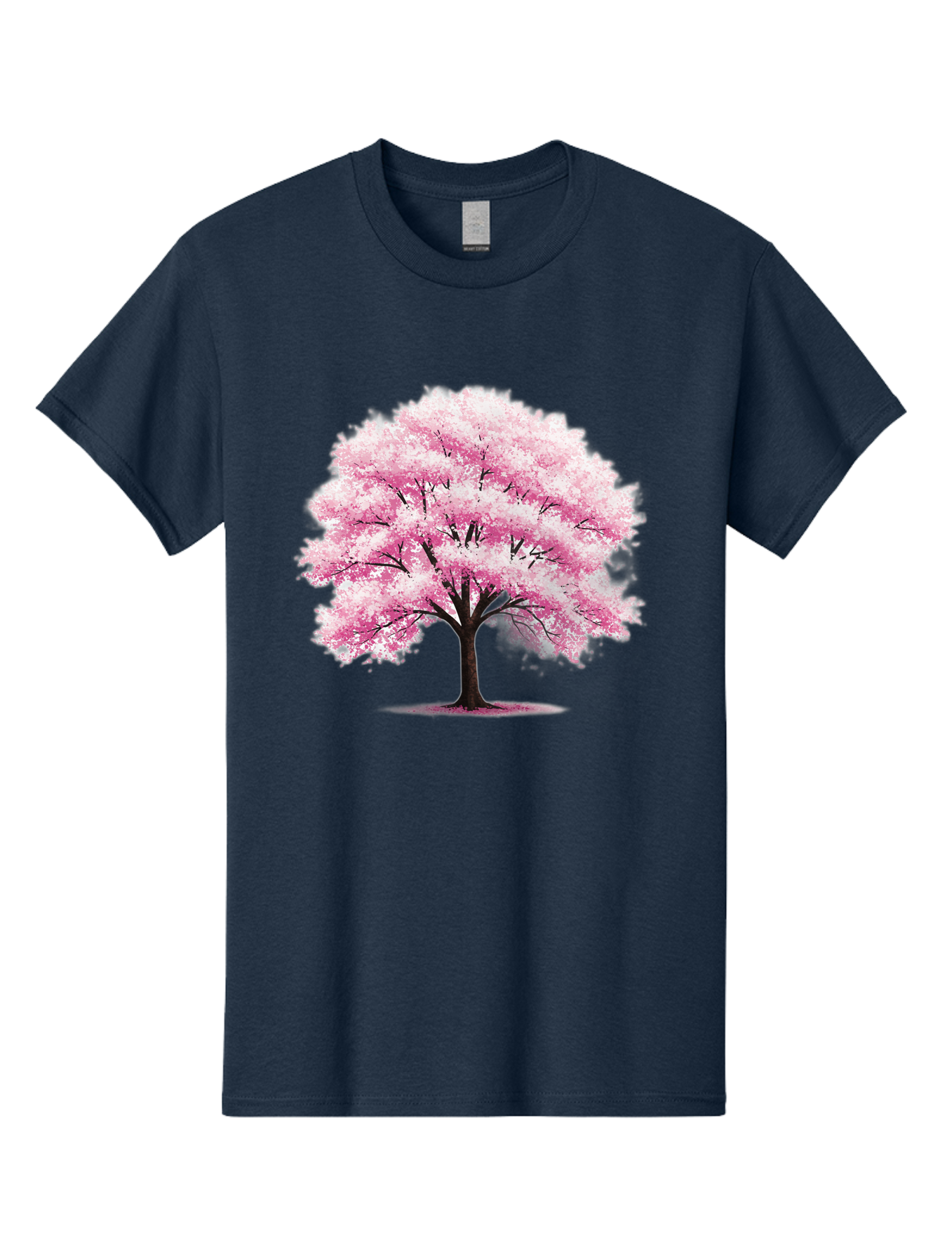 Pink-Cherry-Blossom-Tree-1 Men'S Graphic Tee, 100% Cotton, Comfortable Casual Summer Wear, Machine Washable, Vintage Camera, Old Camera, Antique Camera, Black Camera, Classic Photography, Photography Equipment, Nostalgic Device, Film Camera, Baj166