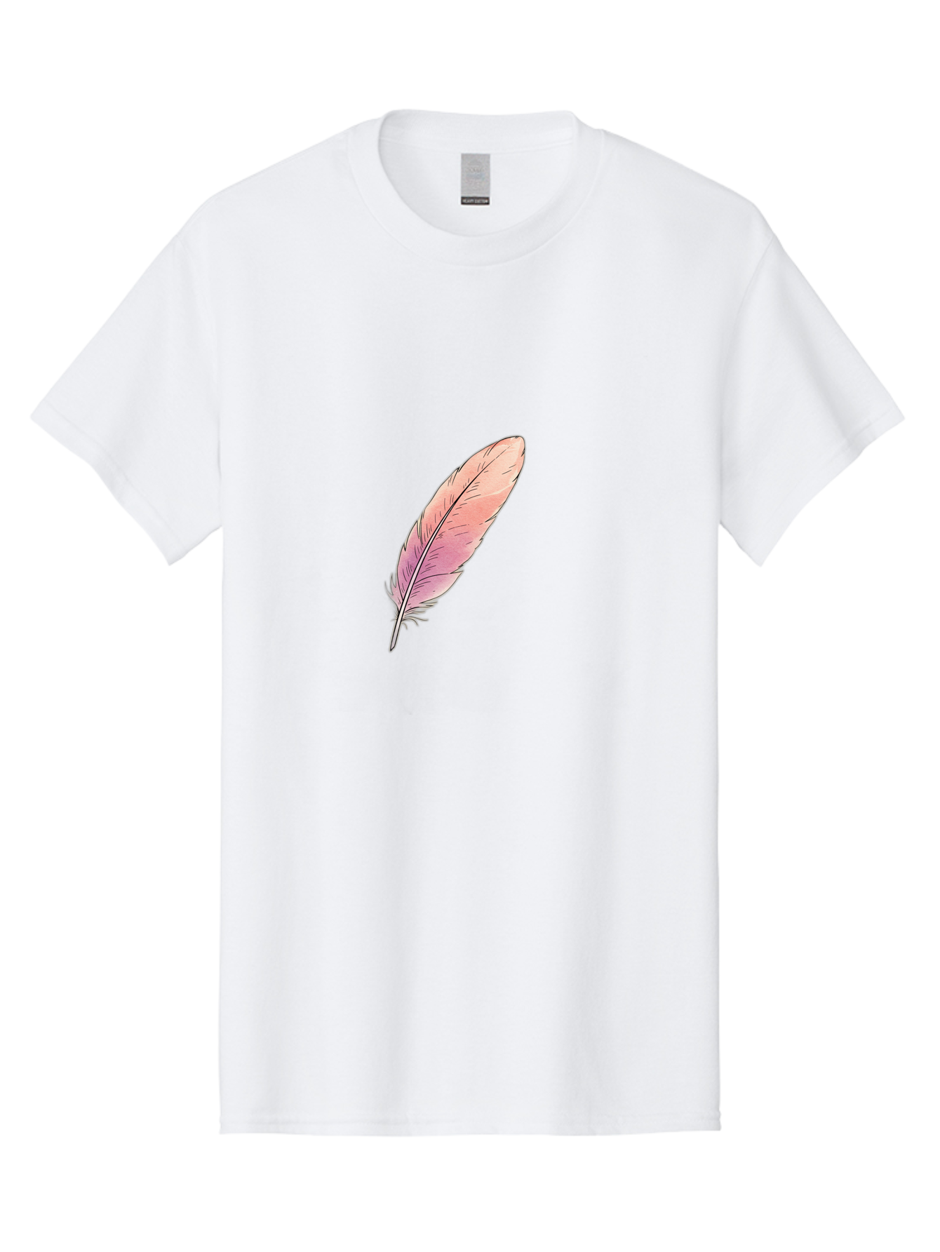 Pink-Feather-2 Men'S Graphic Tee, 100% Cotton, Comfortable Casual Summer Wear, Machine Washable, Vintage Camera, Old Camera, Antique Camera, Black Camera, Classic Photography, Photography Equipment, Nostalgic Device, Film Camera, Camera Art Baj172