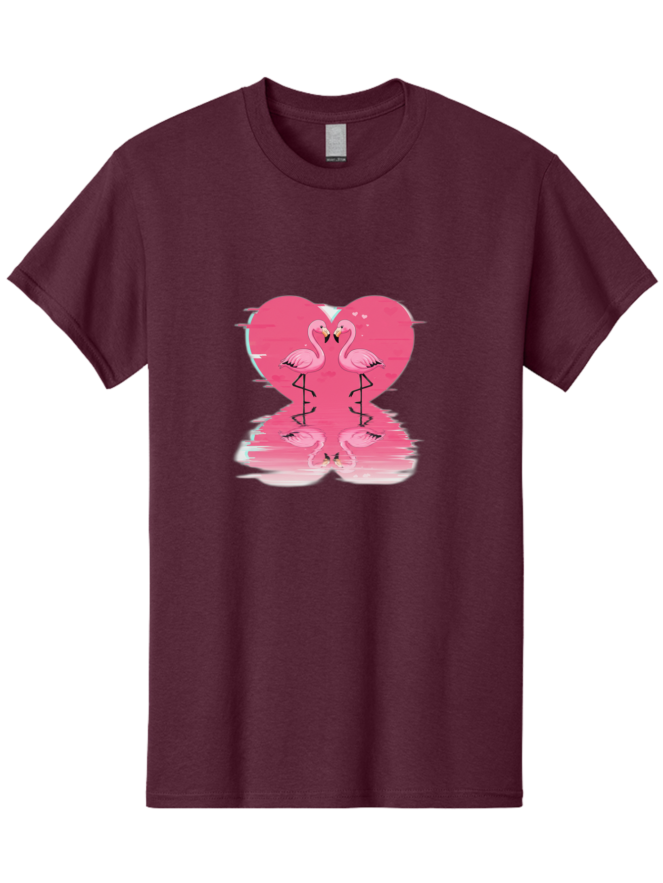 Pink-Flamingos-Heart-1 Men'S Graphic Tee, 100% Cotton, Comfortable Casual Summer Wear, Machine Washable, Vintage Camera, Old Camera, Antique Camera, Black Camera, Classic Photography, Photography Equipment, Nostalgic Device, Film Camera, Baj185