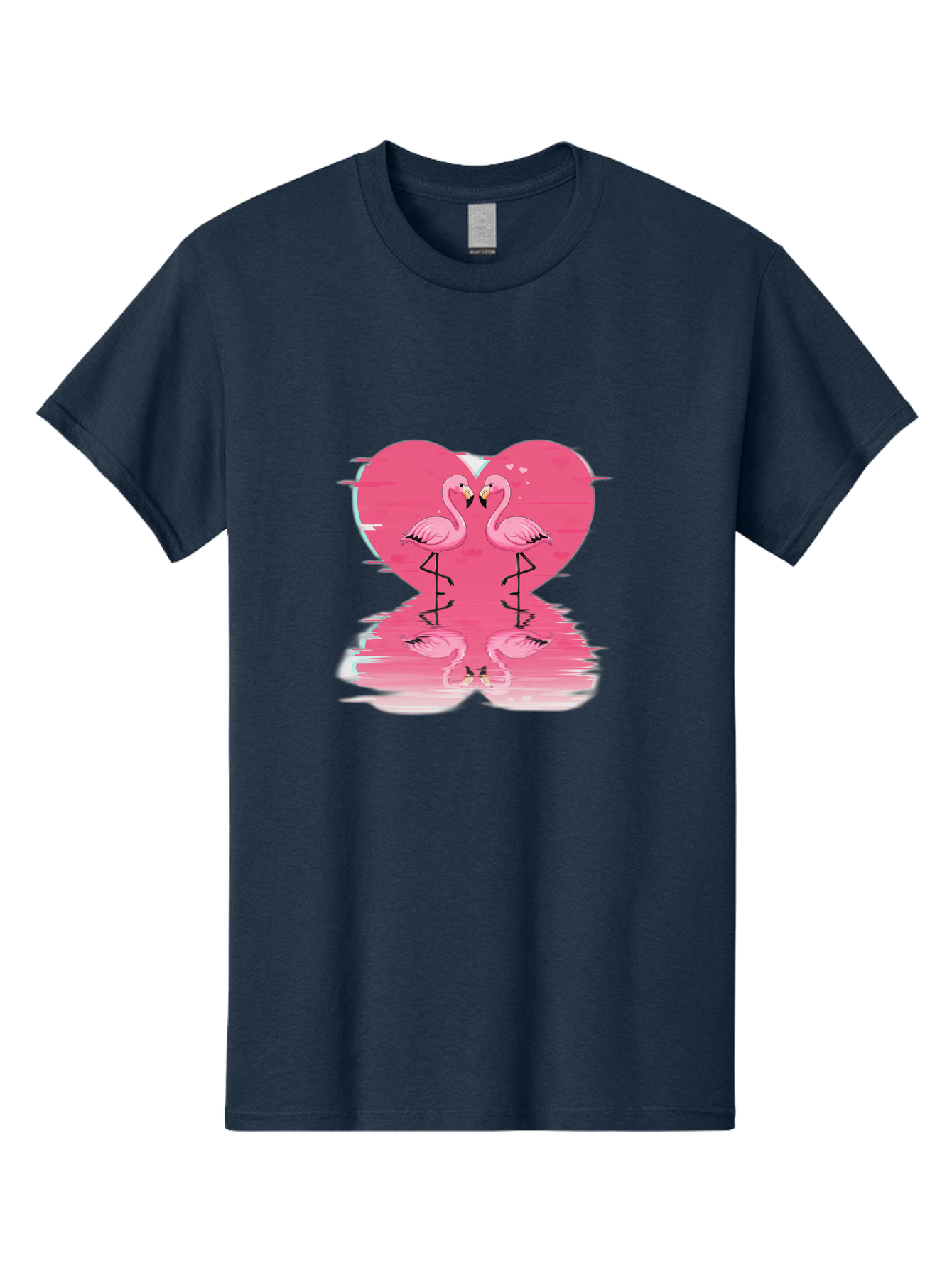 Pink-Flamingos-Heart-1 Men'S Graphic Tee, 100% Cotton, Comfortable Casual Summer Wear, Machine Washable, Vintage Camera, Old Camera, Antique Camera, Black Camera, Classic Photography, Photography Equipment, Nostalgic Device, Film Camera, Baj185