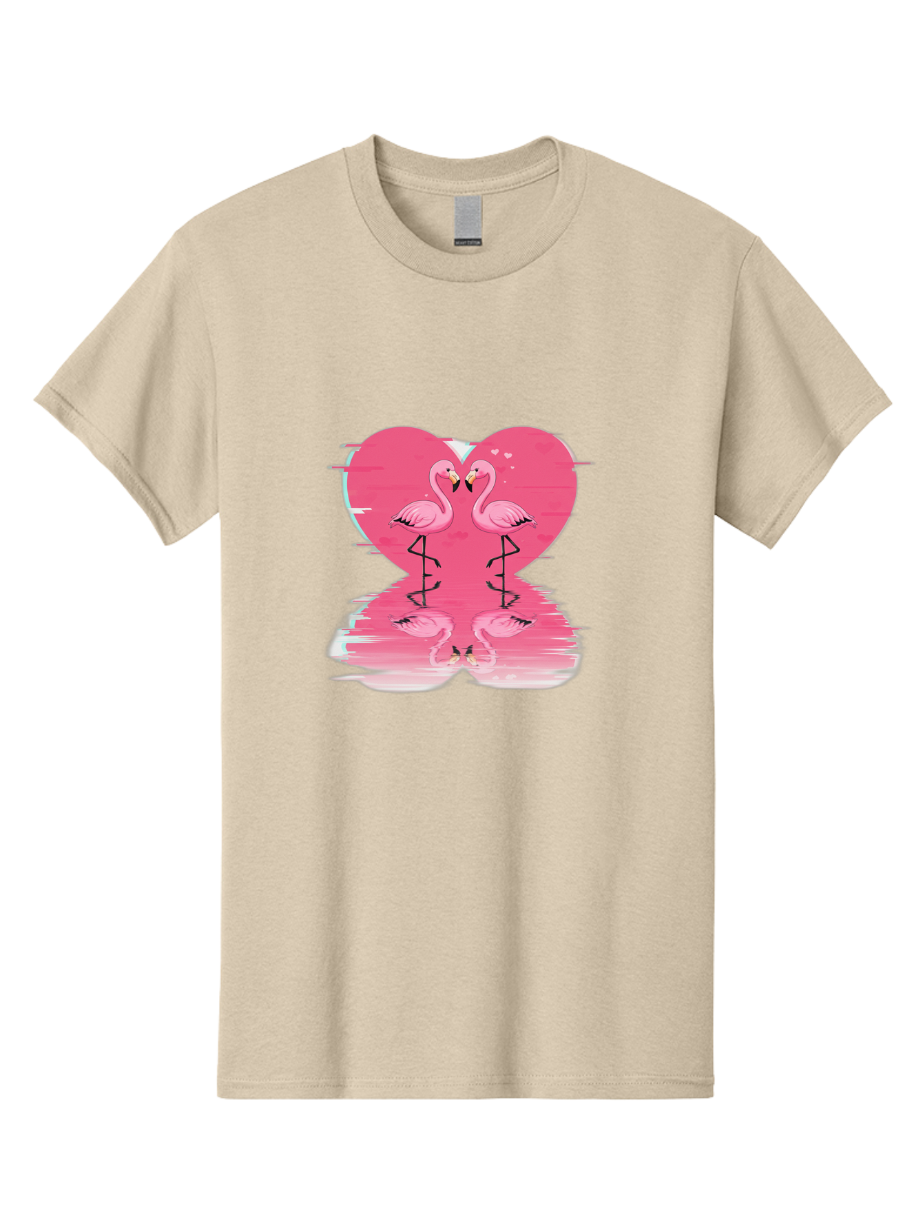 Pink-Flamingos-Heart-1 Men'S Graphic Tee, 100% Cotton, Comfortable Casual Summer Wear, Machine Washable, Vintage Camera, Old Camera, Antique Camera, Black Camera, Classic Photography, Photography Equipment, Nostalgic Device, Film Camera, Baj185