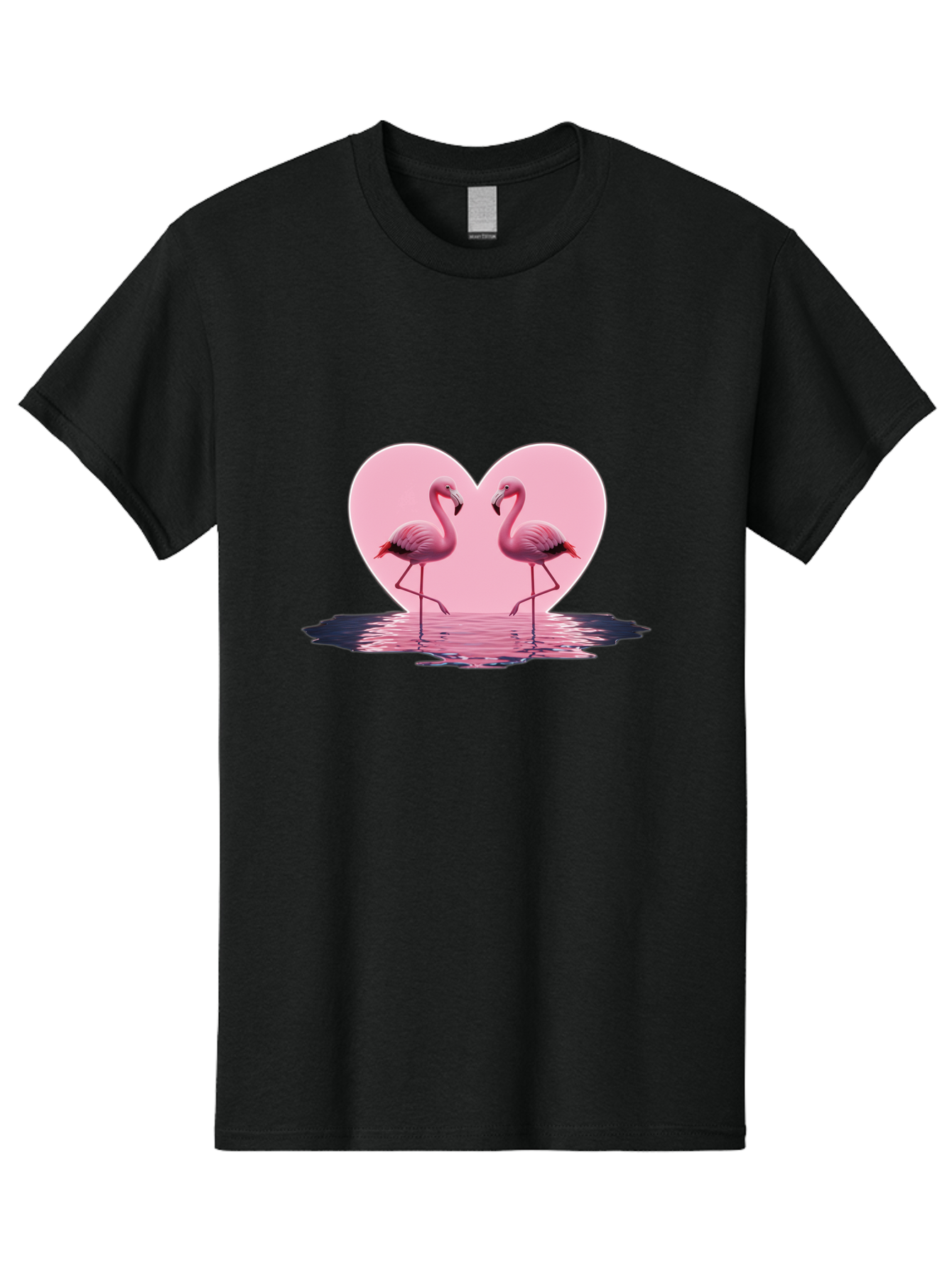 Pink-Flamingos-Heart-2 Men'S Graphic Tee, 100% Cotton, Comfortable Casual Summer Wear, Machine Washable, Vintage Camera, Old Camera, Antique Camera, Black Camera, Classic Photography, Photography Equipment, Nostalgic Device, Film Camera, Baj186
