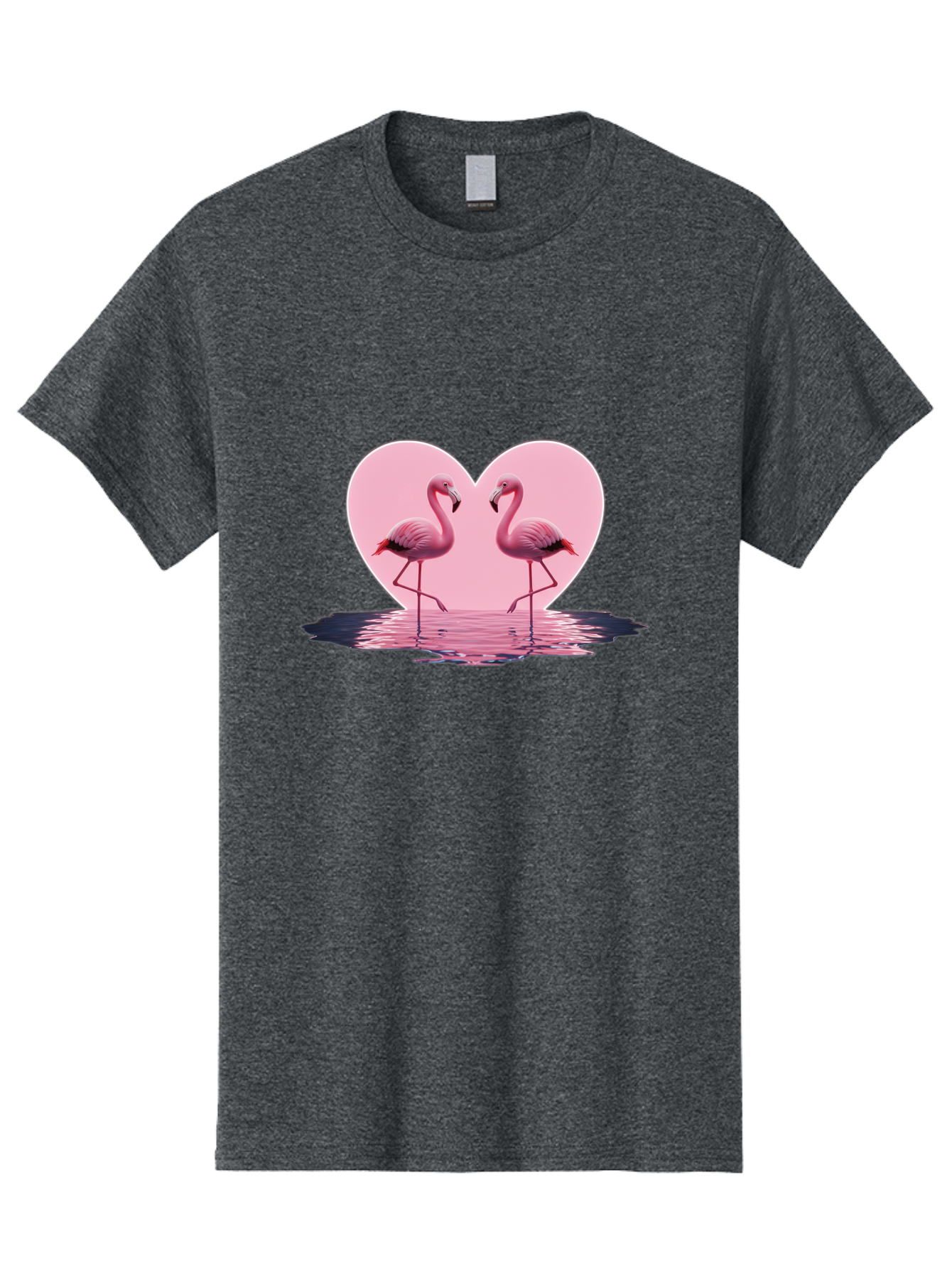 Pink-Flamingos-Heart-2 Men'S Graphic Tee, 100% Cotton, Comfortable Casual Summer Wear, Machine Washable, Vintage Camera, Old Camera, Antique Camera, Black Camera, Classic Photography, Photography Equipment, Nostalgic Device, Film Camera, Baj186