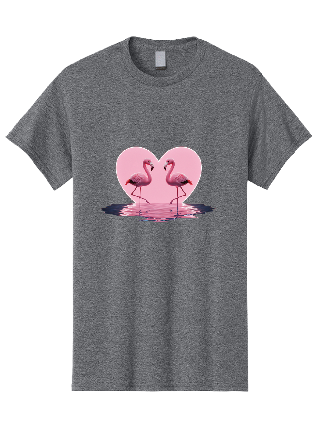 Pink-Flamingos-Heart-2 Men'S Graphic Tee, 100% Cotton, Comfortable Casual Summer Wear, Machine Washable, Vintage Camera, Old Camera, Antique Camera, Black Camera, Classic Photography, Photography Equipment, Nostalgic Device, Film Camera, Baj186