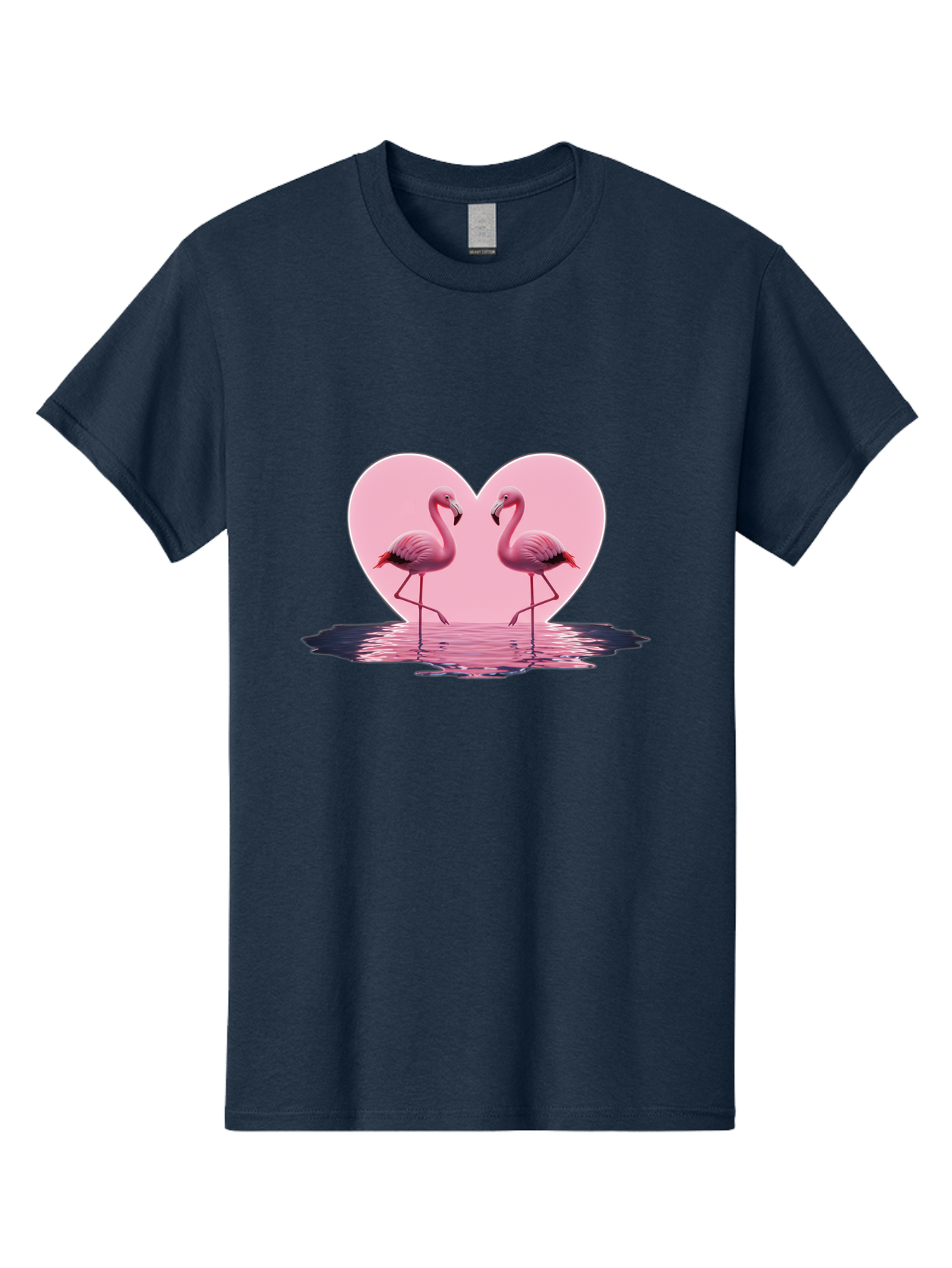 Pink-Flamingos-Heart-2 Men'S Graphic Tee, 100% Cotton, Comfortable Casual Summer Wear, Machine Washable, Vintage Camera, Old Camera, Antique Camera, Black Camera, Classic Photography, Photography Equipment, Nostalgic Device, Film Camera, Baj186