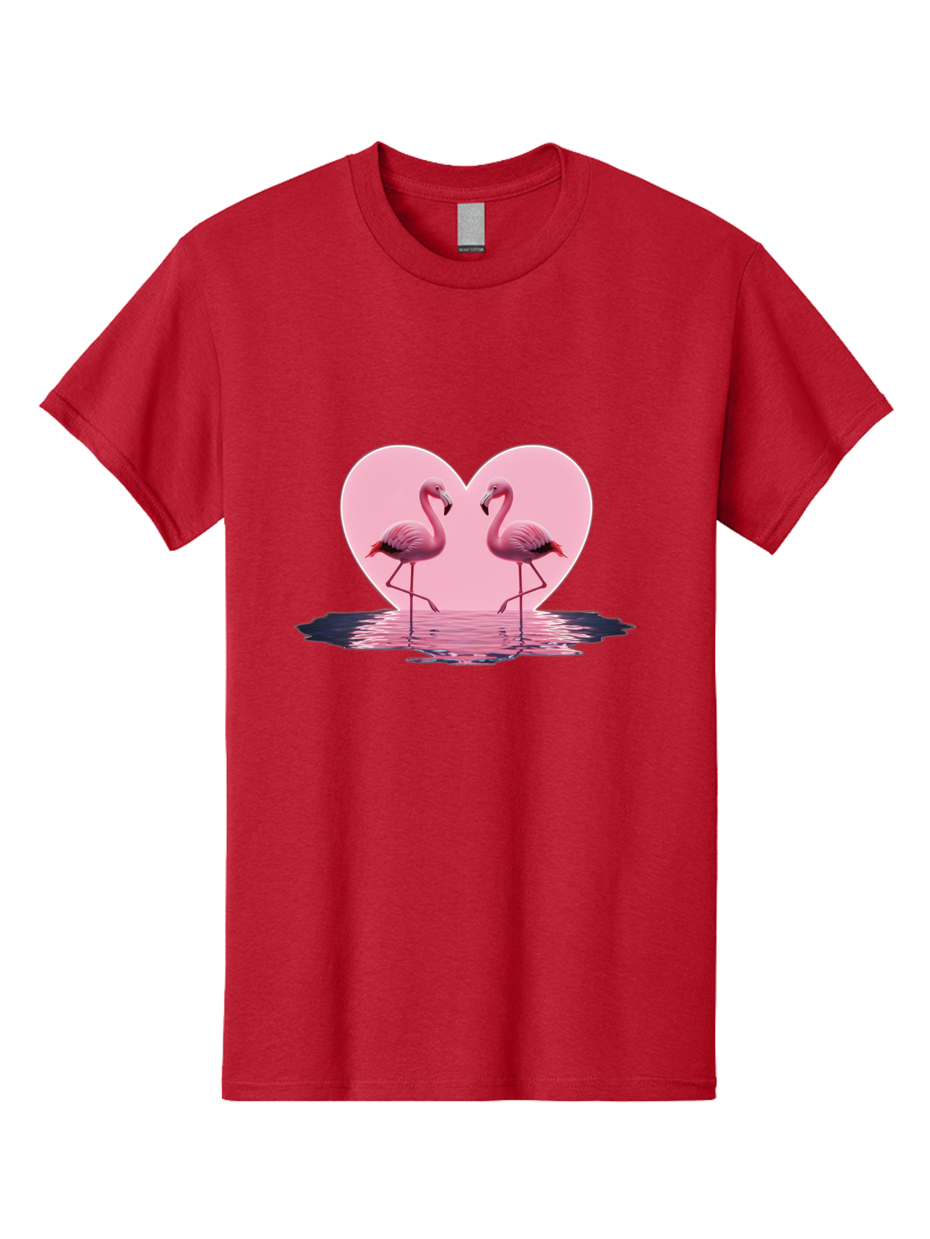 Pink-Flamingos-Heart-2 Men'S Graphic Tee, 100% Cotton, Comfortable Casual Summer Wear, Machine Washable, Vintage Camera, Old Camera, Antique Camera, Black Camera, Classic Photography, Photography Equipment, Nostalgic Device, Film Camera, Baj186