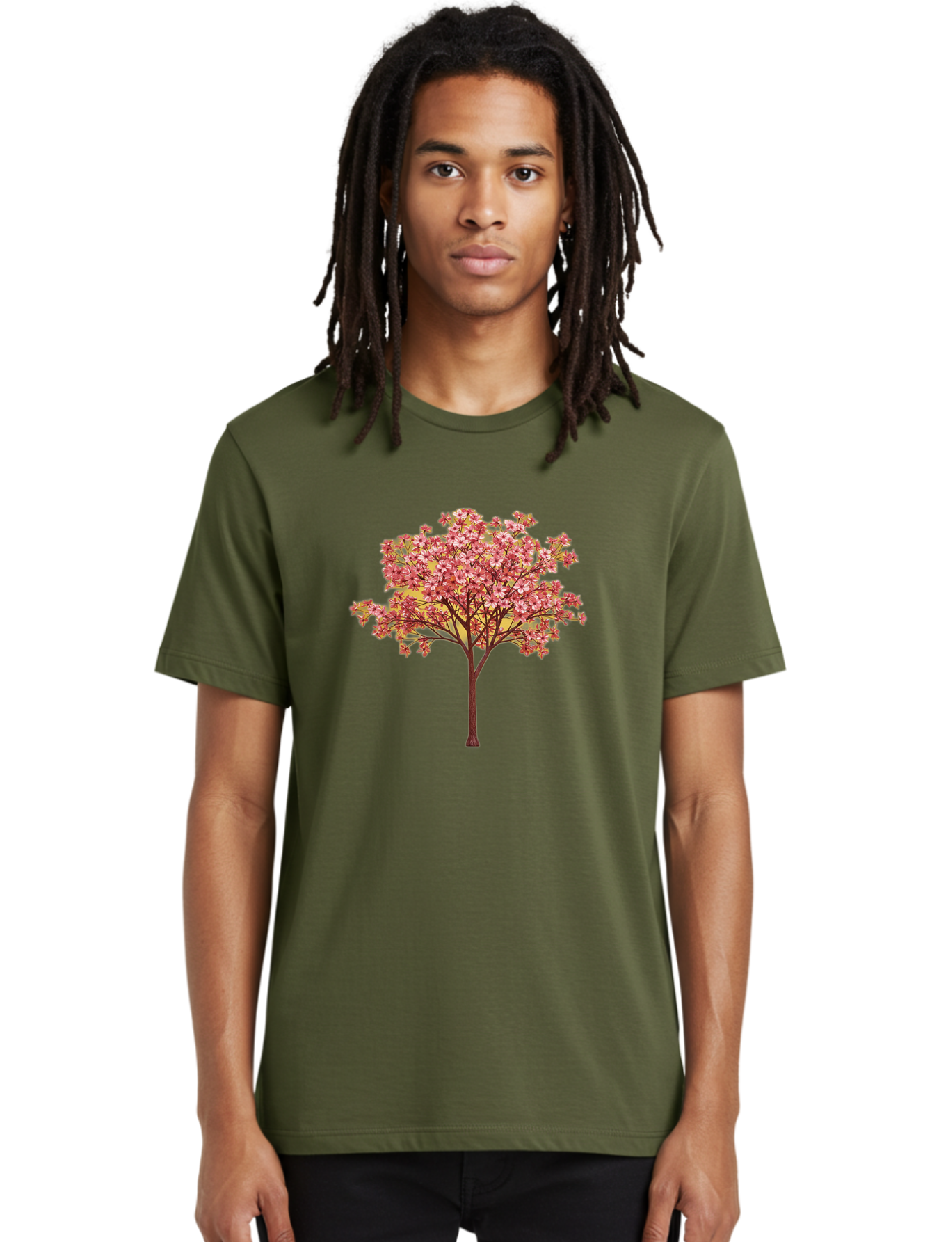 Pink-Flowering-Tree Men'S Graphic Tee, 100% Cotton, Comfortable Casual Summer Wear, Machine Washable, Vintage Camera, Old Camera, Antique Camera, Black Camera, Classic Photography, Photography Equipment, Nostalgic Device, Film Camera, Baj189