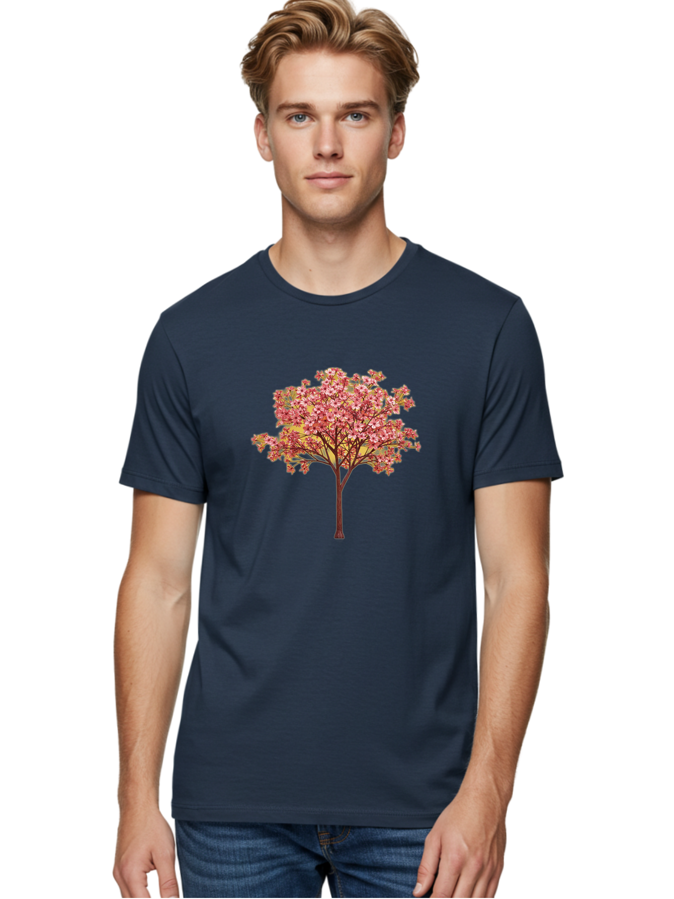Pink-Flowering-Tree Men'S Graphic Tee, 100% Cotton, Comfortable Casual Summer Wear, Machine Washable, Vintage Camera, Old Camera, Antique Camera, Black Camera, Classic Photography, Photography Equipment, Nostalgic Device, Film Camera, Baj189