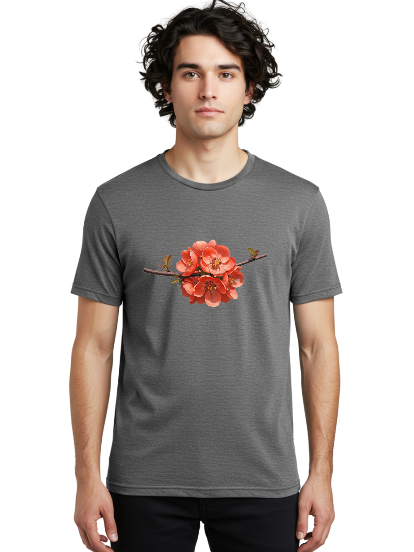 Pink-Flowers-1 Men'S Graphic Tee, 100% Cotton, Comfortable Casual Summer Wear, Machine Washable, Vintage Camera, Old Camera, Antique Camera, Black Camera, Classic Photography, Photography Equipment, Nostalgic Device, Film Camera, Camera Art Baj190