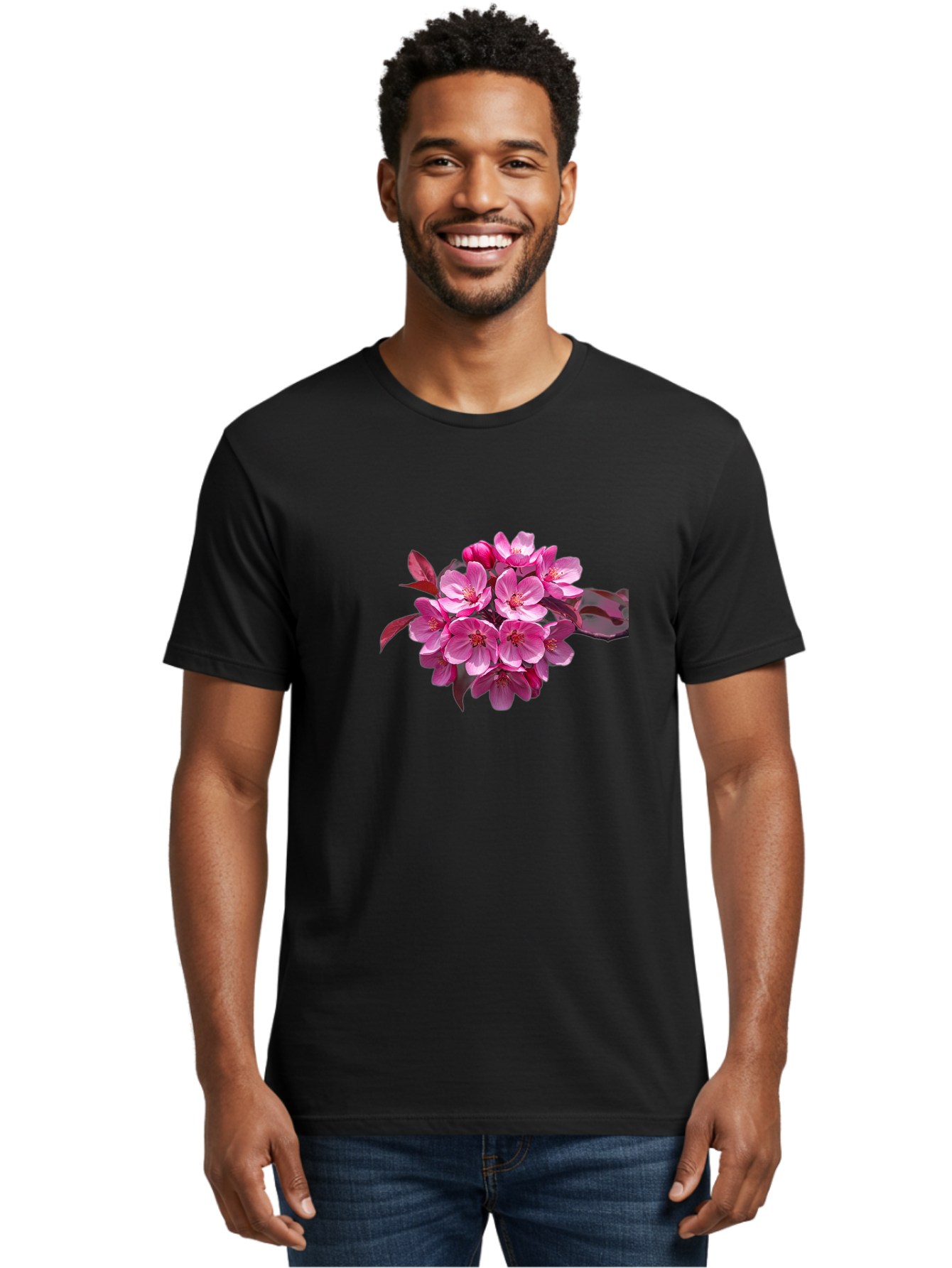 Pink-Flowers Men'S Graphic Tee, 100% Cotton, Comfortable Casual Summer Wear, Machine Washable, Vintage Camera, Old Camera, Antique Camera, Black Camera, Classic Photography, Photography Equipment, Nostalgic Device, Film Camera, Camera Art Baj193