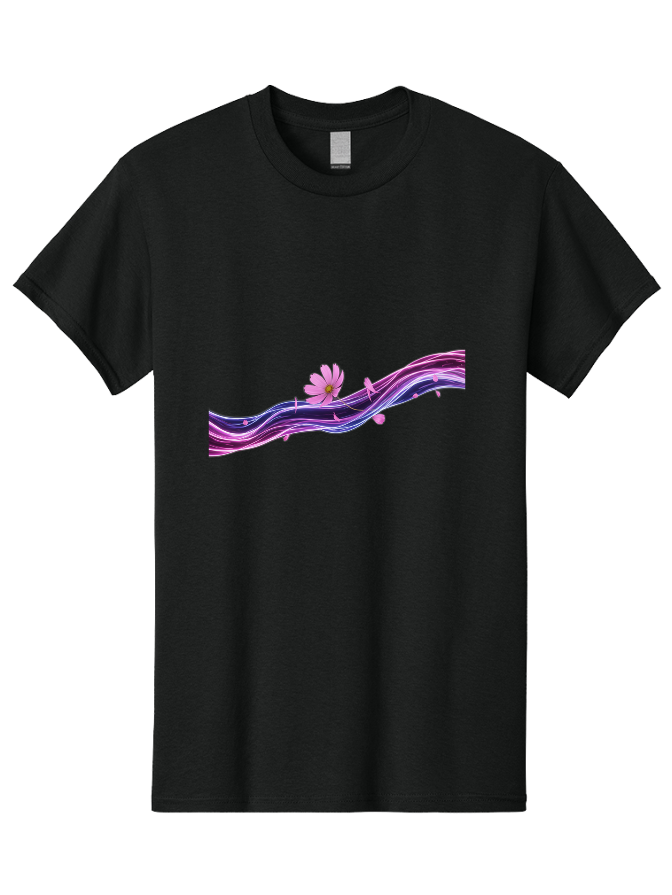 Pink-Fluid-Flower Men'S Graphic Tee, 100% Cotton, Comfortable Casual Summer Wear, Machine Washable, Vintage Camera, Old Camera, Antique Camera, Black Camera, Classic Photography, Photography Equipment, Nostalgic Device, Film Camera, Camera Art Baj194