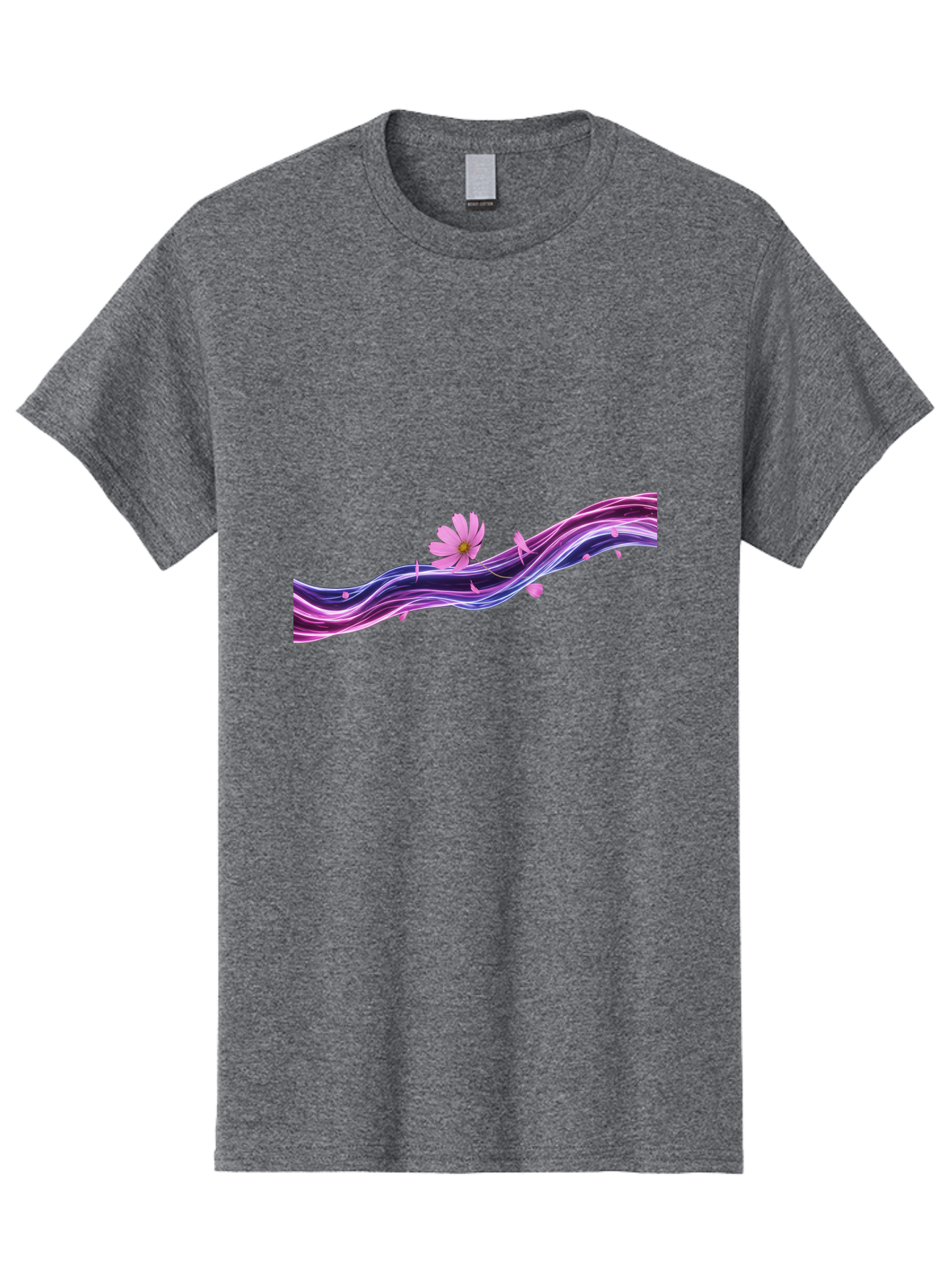 Pink-Fluid-Flower Men'S Graphic Tee, 100% Cotton, Comfortable Casual Summer Wear, Machine Washable, Vintage Camera, Old Camera, Antique Camera, Black Camera, Classic Photography, Photography Equipment, Nostalgic Device, Film Camera, Camera Art Baj194