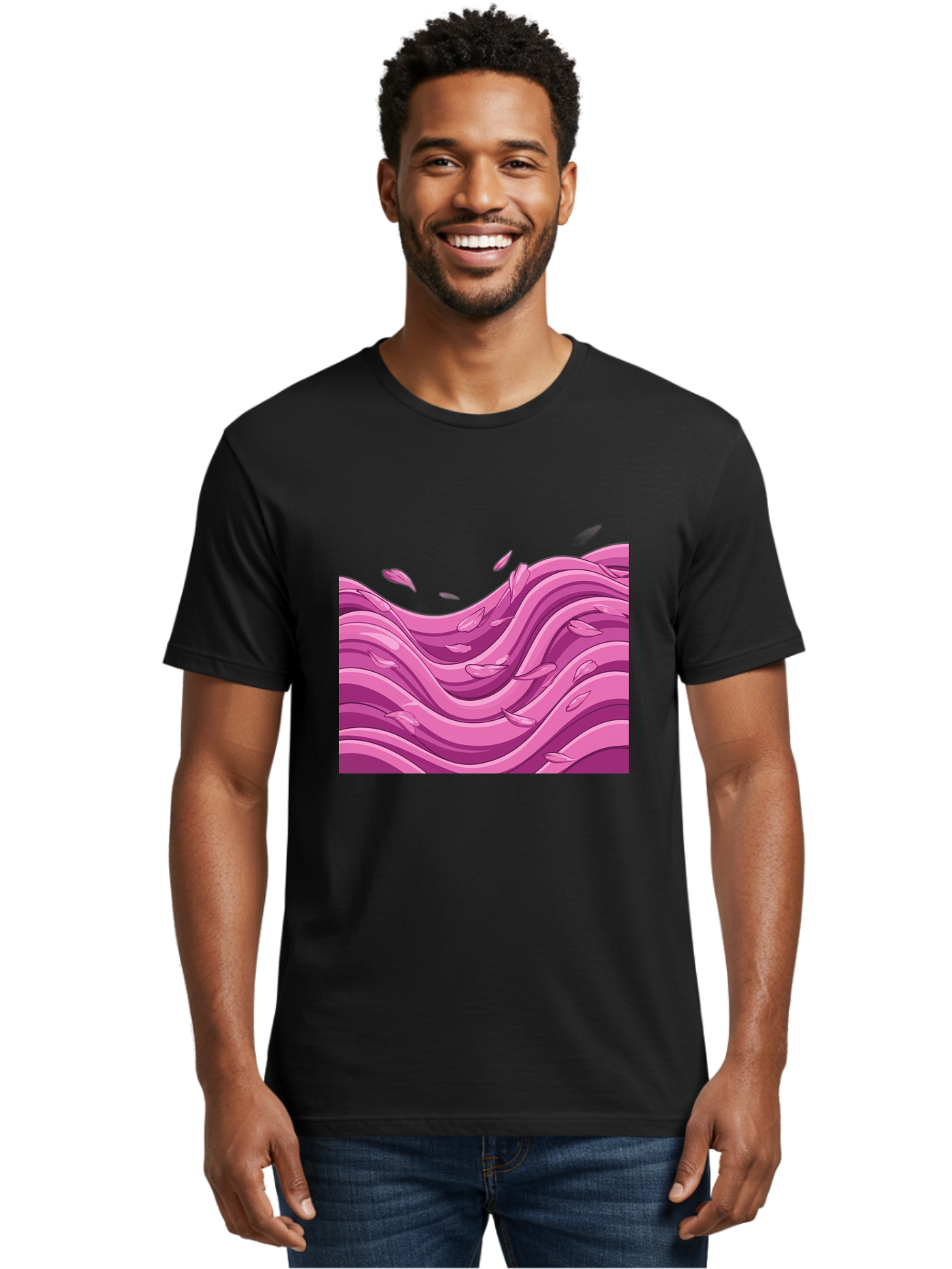 Pink-Waves Men'S Graphic Tee, 100% Cotton, Comfortable Casual Summer Wear, Machine Washable, Vintage Camera, Old Camera, Antique Camera, Black Camera, Classic Photography, Photography Equipment, Nostalgic Device, Film Camera, Camera Art Baj197