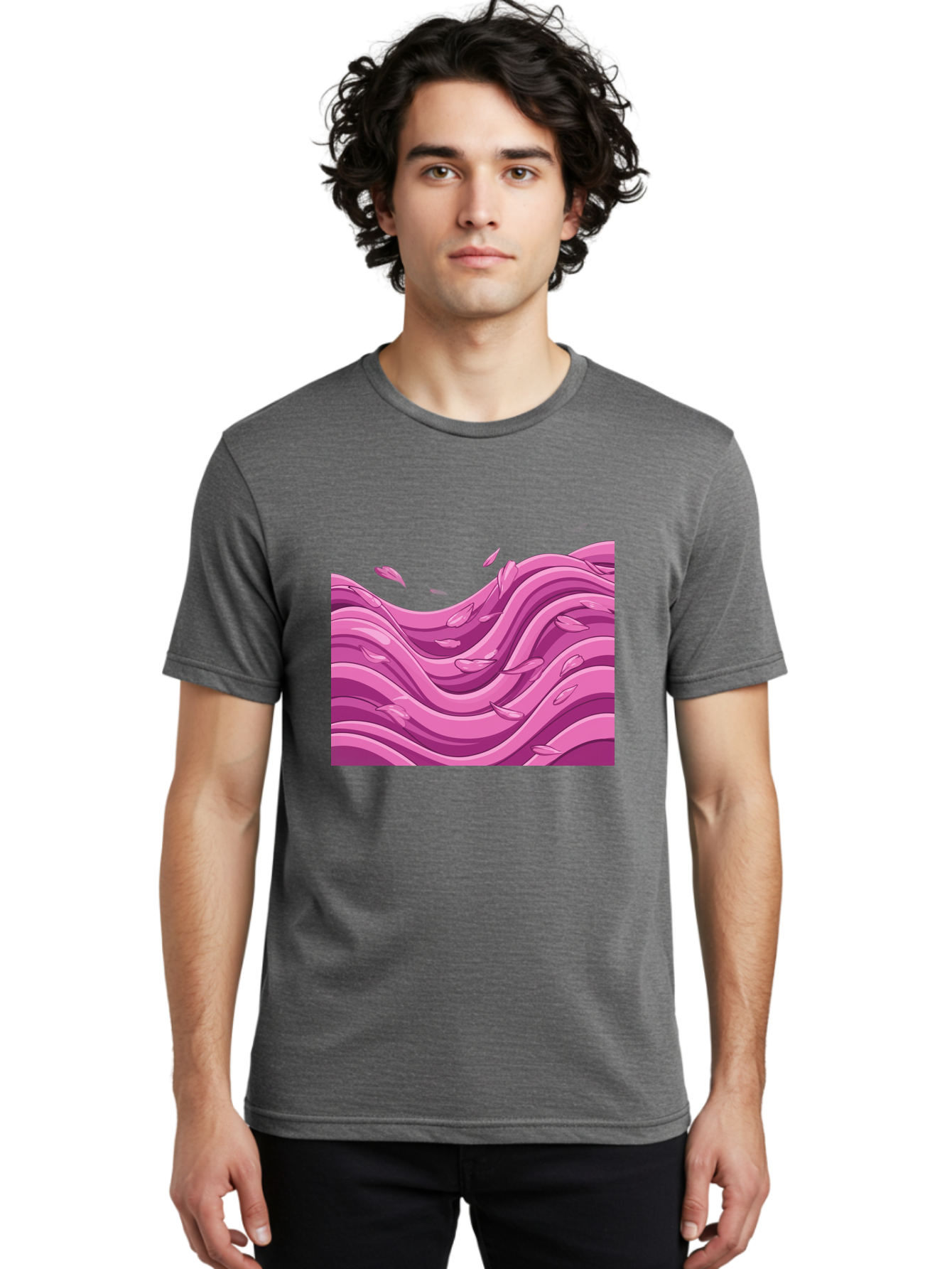 Pink-Waves Men'S Graphic Tee, 100% Cotton, Comfortable Casual Summer Wear, Machine Washable, Vintage Camera, Old Camera, Antique Camera, Black Camera, Classic Photography, Photography Equipment, Nostalgic Device, Film Camera, Camera Art Baj197