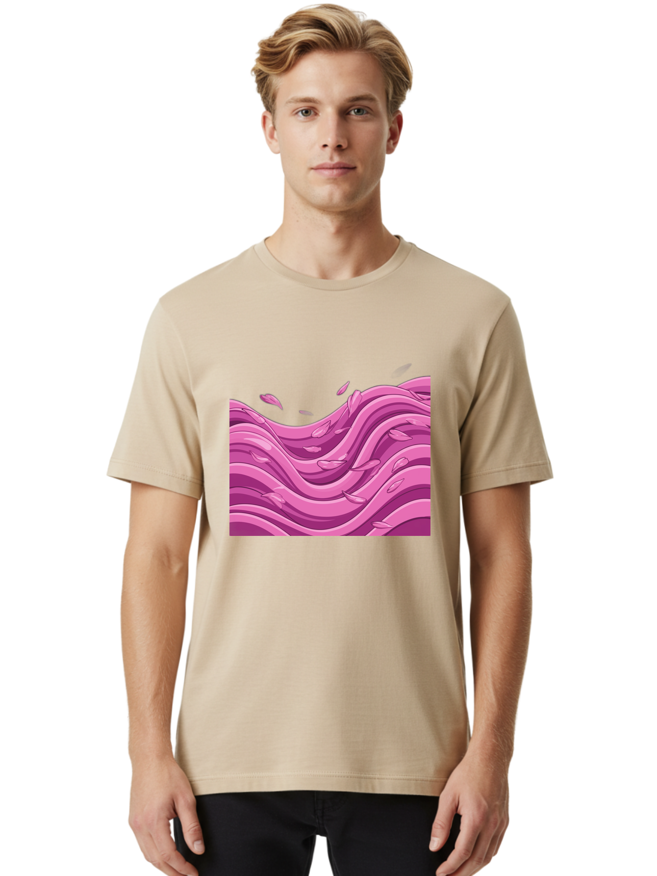 Pink-Waves Men'S Graphic Tee, 100% Cotton, Comfortable Casual Summer Wear, Machine Washable, Vintage Camera, Old Camera, Antique Camera, Black Camera, Classic Photography, Photography Equipment, Nostalgic Device, Film Camera, Camera Art Baj197