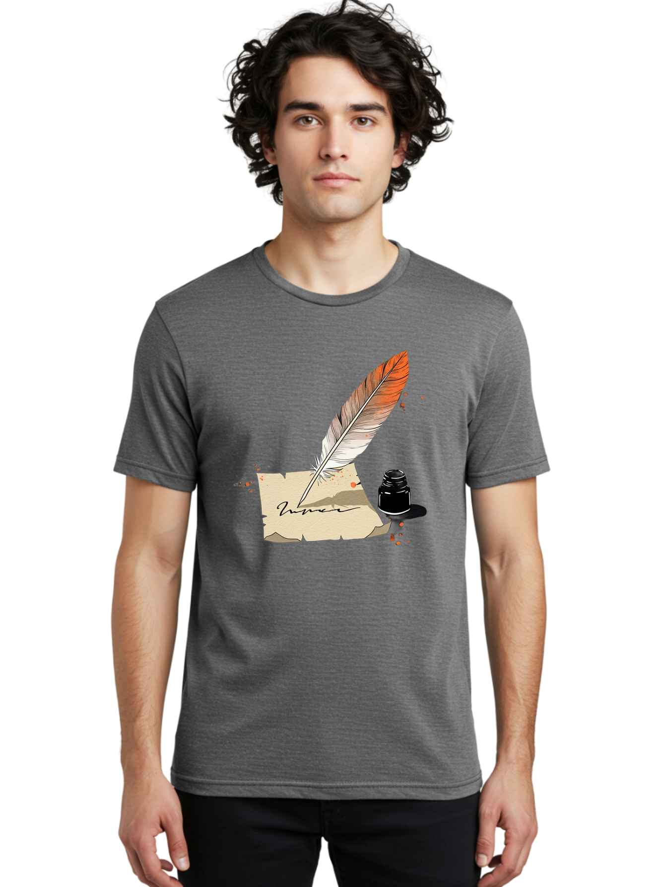 Quill-And-Ink Men'S Graphic Tee, 100% Cotton, Comfortable Casual Summer Wear, Machine Washable, Vintage Camera, Old Camera, Antique Camera, Black Camera, Classic Photography, Photography Equipment, Nostalgic Device, Film Camera, Camera Art Baj210