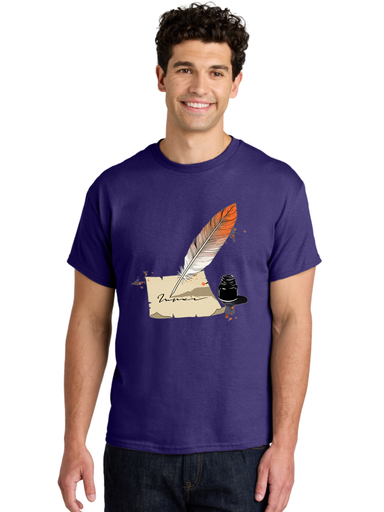Quill-And-Ink Men'S Graphic Tee, 100% Cotton, Comfortable Casual Summer Wear, Machine Washable, Vintage Camera, Old Camera, Antique Camera, Black Camera, Classic Photography, Photography Equipment, Nostalgic Device, Film Camera, Camera Art Baj210