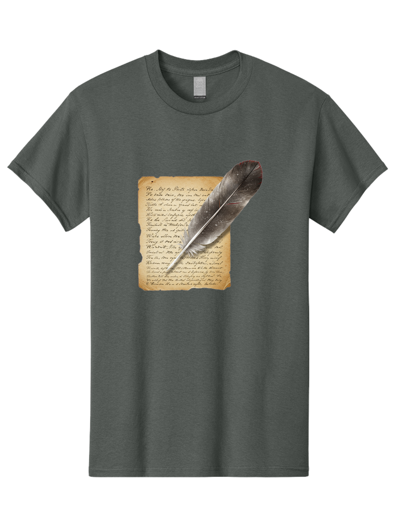 Quill-Pen-On-Parchment Men'S Graphic Tee, 100% Cotton, Comfortable Casual Summer Wear, Machine Washable, Vintage Camera, Old Camera, Antique Camera, Black Camera, Classic Photography, Photography Equipment, Nostalgic Device, Film Camera, Baj214