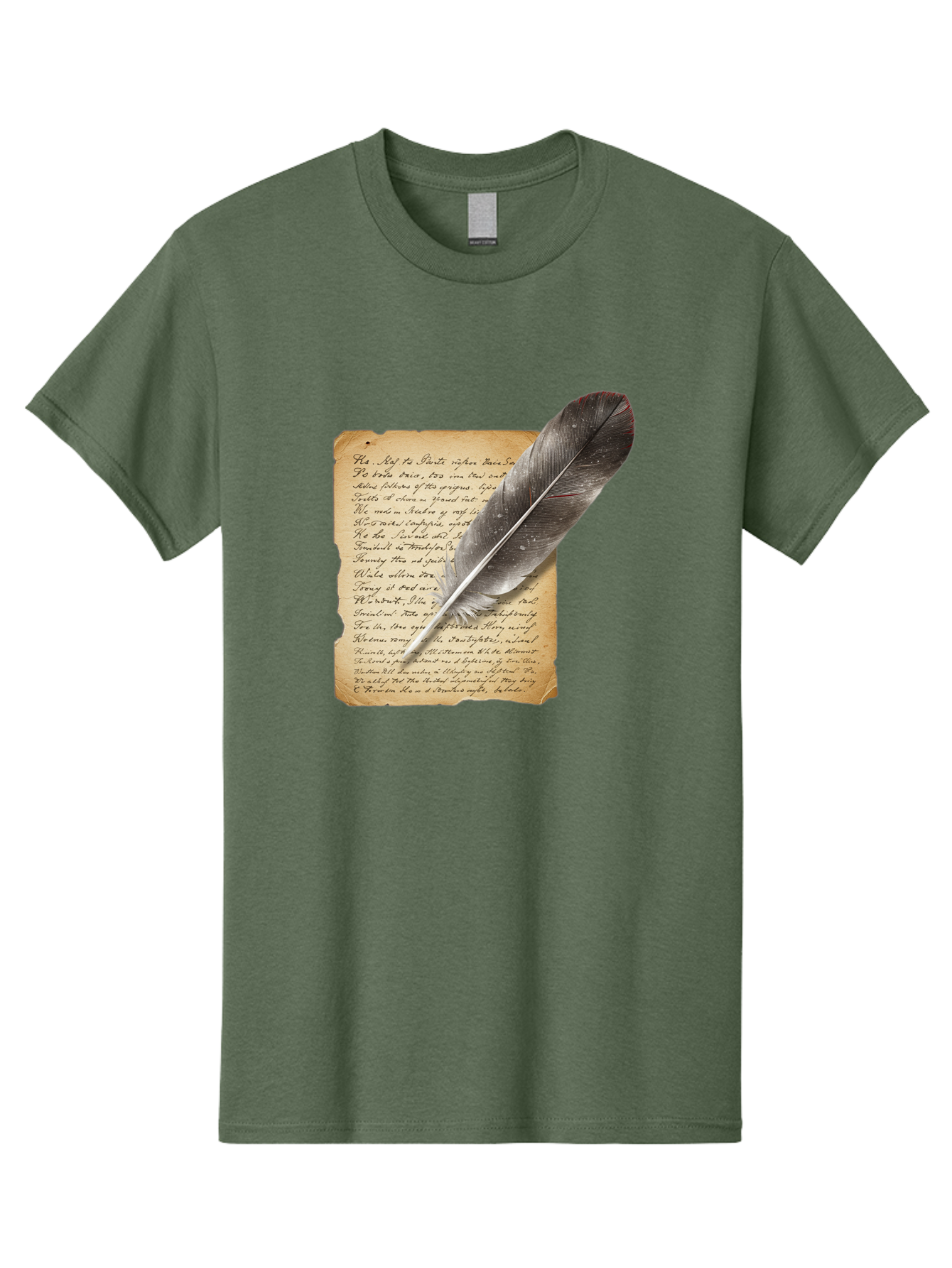 Quill-Pen-On-Parchment Men'S Graphic Tee, 100% Cotton, Comfortable Casual Summer Wear, Machine Washable, Vintage Camera, Old Camera, Antique Camera, Black Camera, Classic Photography, Photography Equipment, Nostalgic Device, Film Camera, Baj214