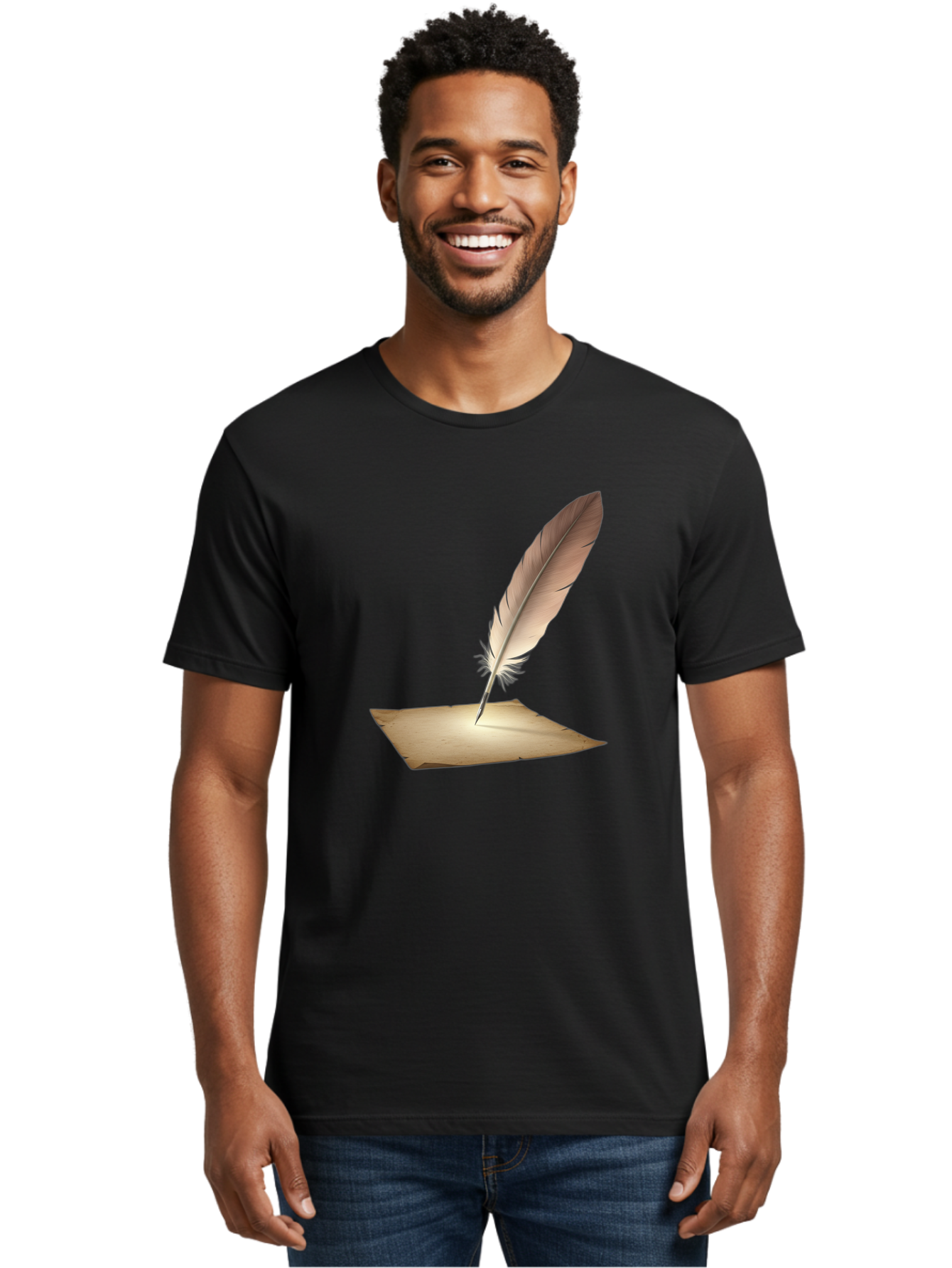 Quill-Pen Men'S Graphic Tee, 100% Cotton, Comfortable Casual Summer Wear, Machine Washable, Vintage Camera, Old Camera, Antique Camera, Black Camera, Classic Photography, Photography Equipment, Nostalgic Device, Film Camera, Camera Art Baj215