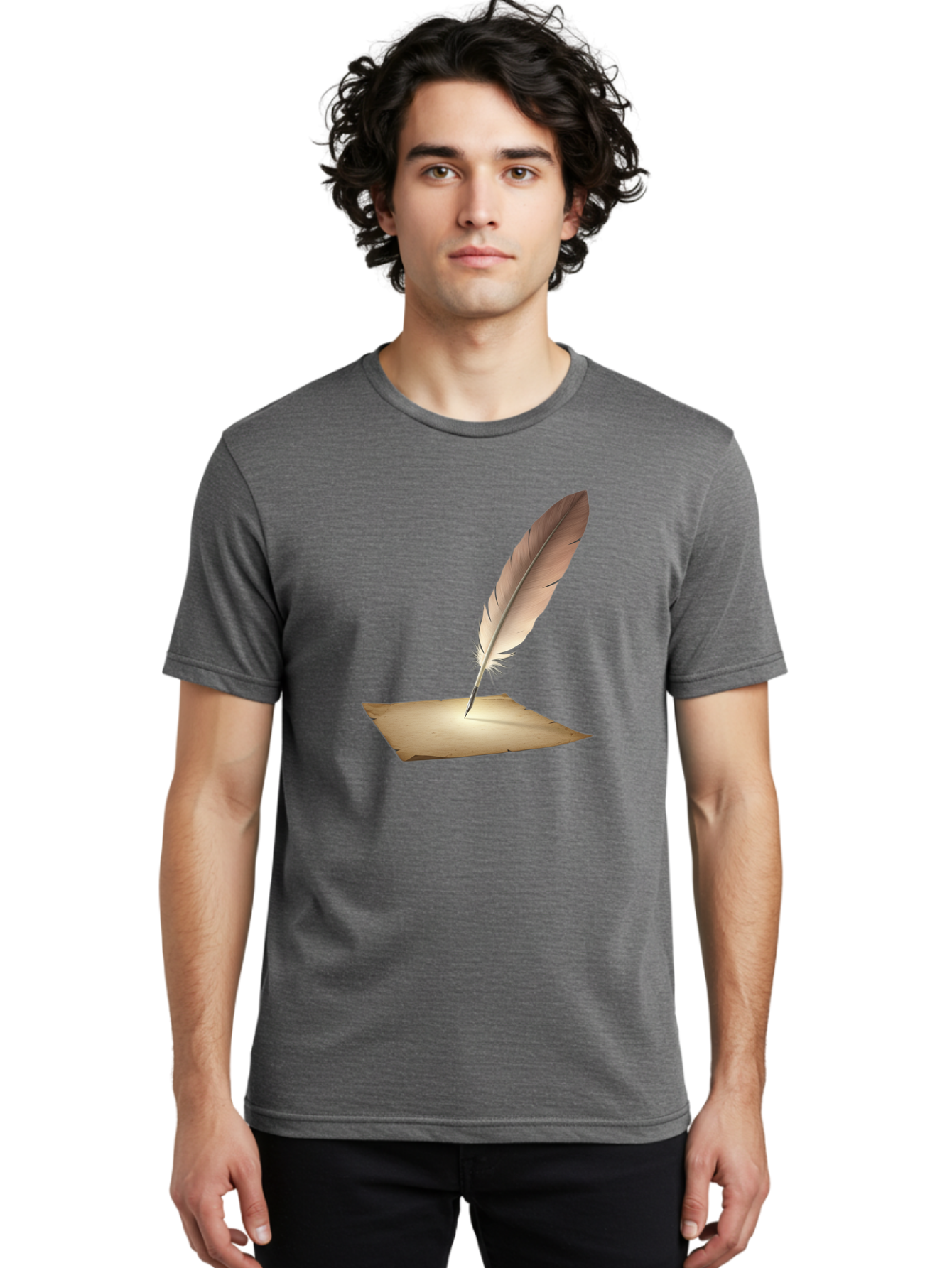 Quill-Pen Men'S Graphic Tee, 100% Cotton, Comfortable Casual Summer Wear, Machine Washable, Vintage Camera, Old Camera, Antique Camera, Black Camera, Classic Photography, Photography Equipment, Nostalgic Device, Film Camera, Camera Art Baj215