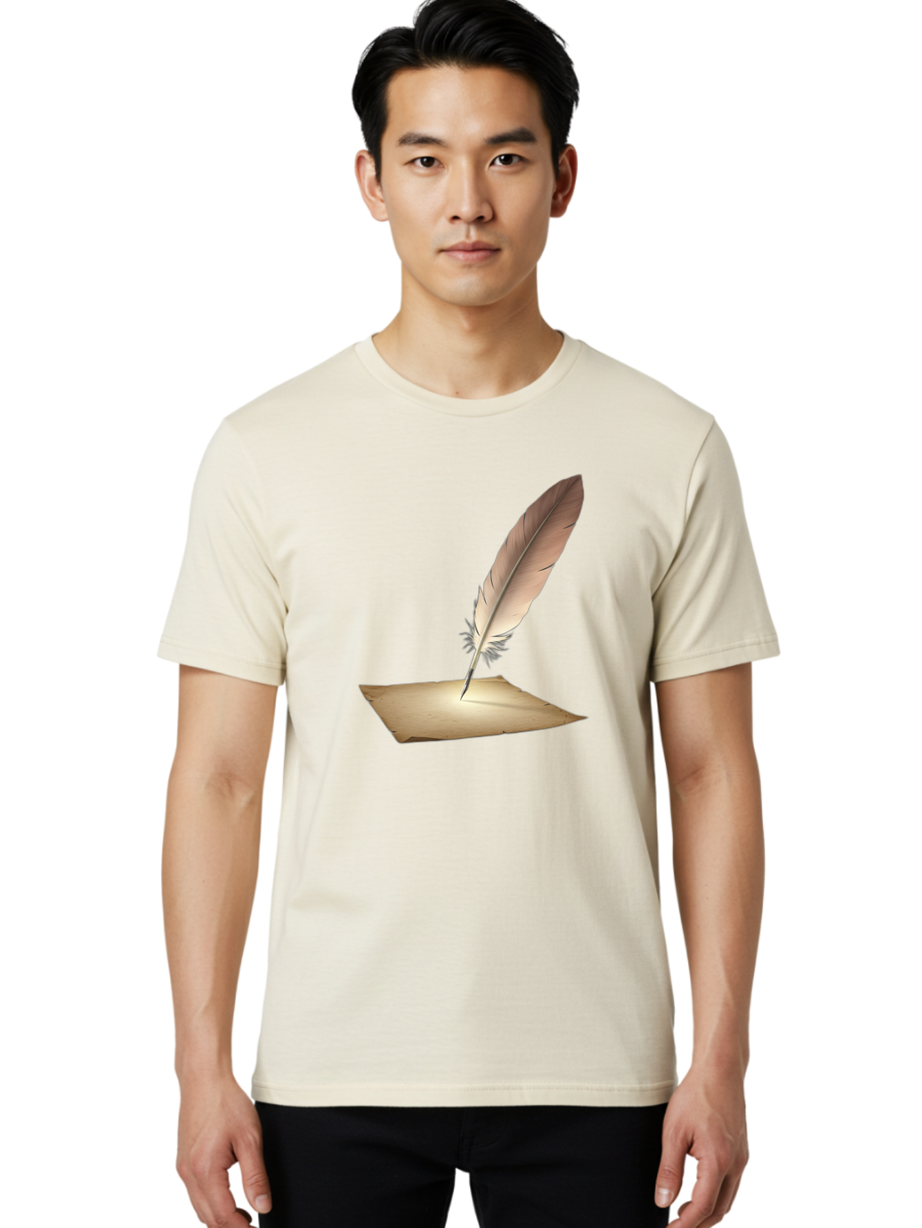 Quill-Pen Men'S Graphic Tee, 100% Cotton, Comfortable Casual Summer Wear, Machine Washable, Vintage Camera, Old Camera, Antique Camera, Black Camera, Classic Photography, Photography Equipment, Nostalgic Device, Film Camera, Camera Art Baj215