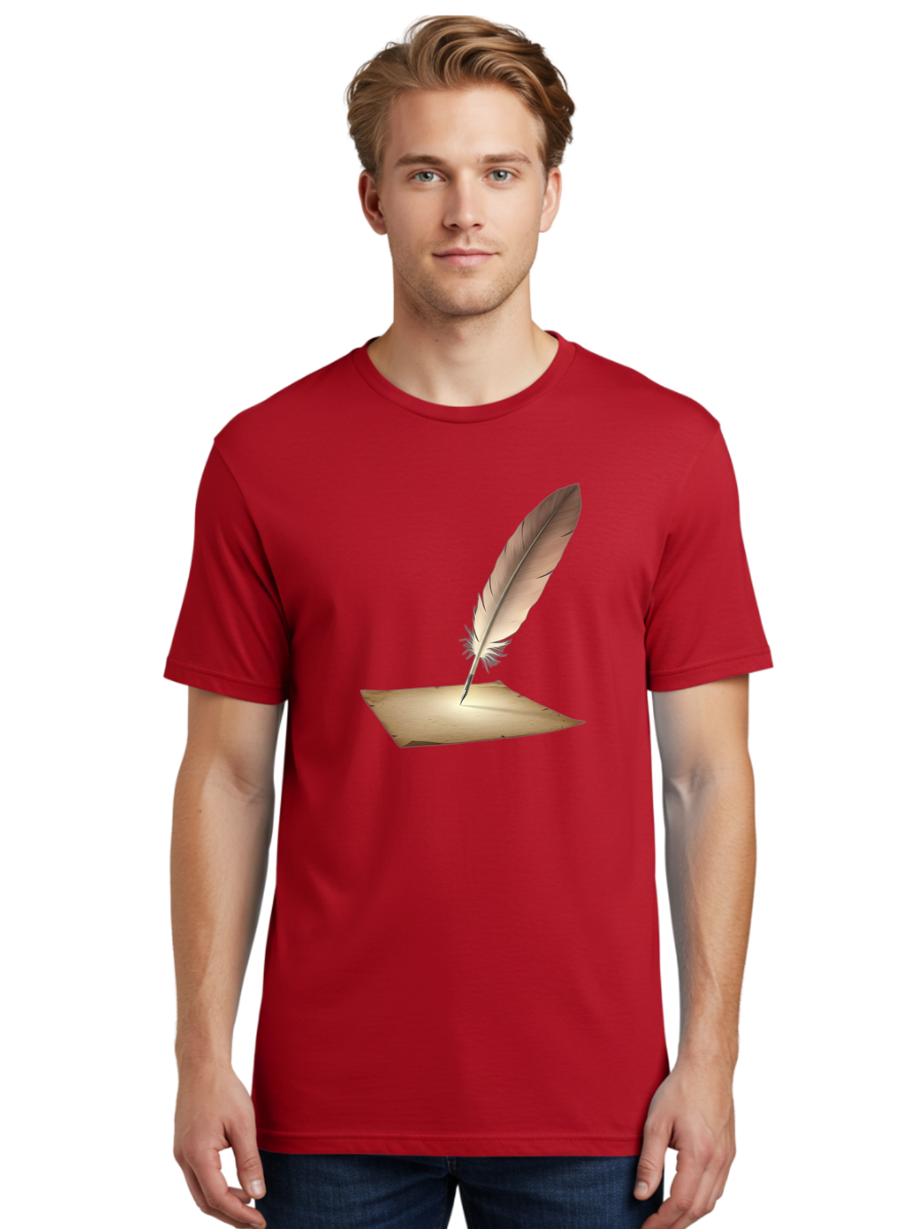 Quill-Pen Men'S Graphic Tee, 100% Cotton, Comfortable Casual Summer Wear, Machine Washable, Vintage Camera, Old Camera, Antique Camera, Black Camera, Classic Photography, Photography Equipment, Nostalgic Device, Film Camera, Camera Art Baj215