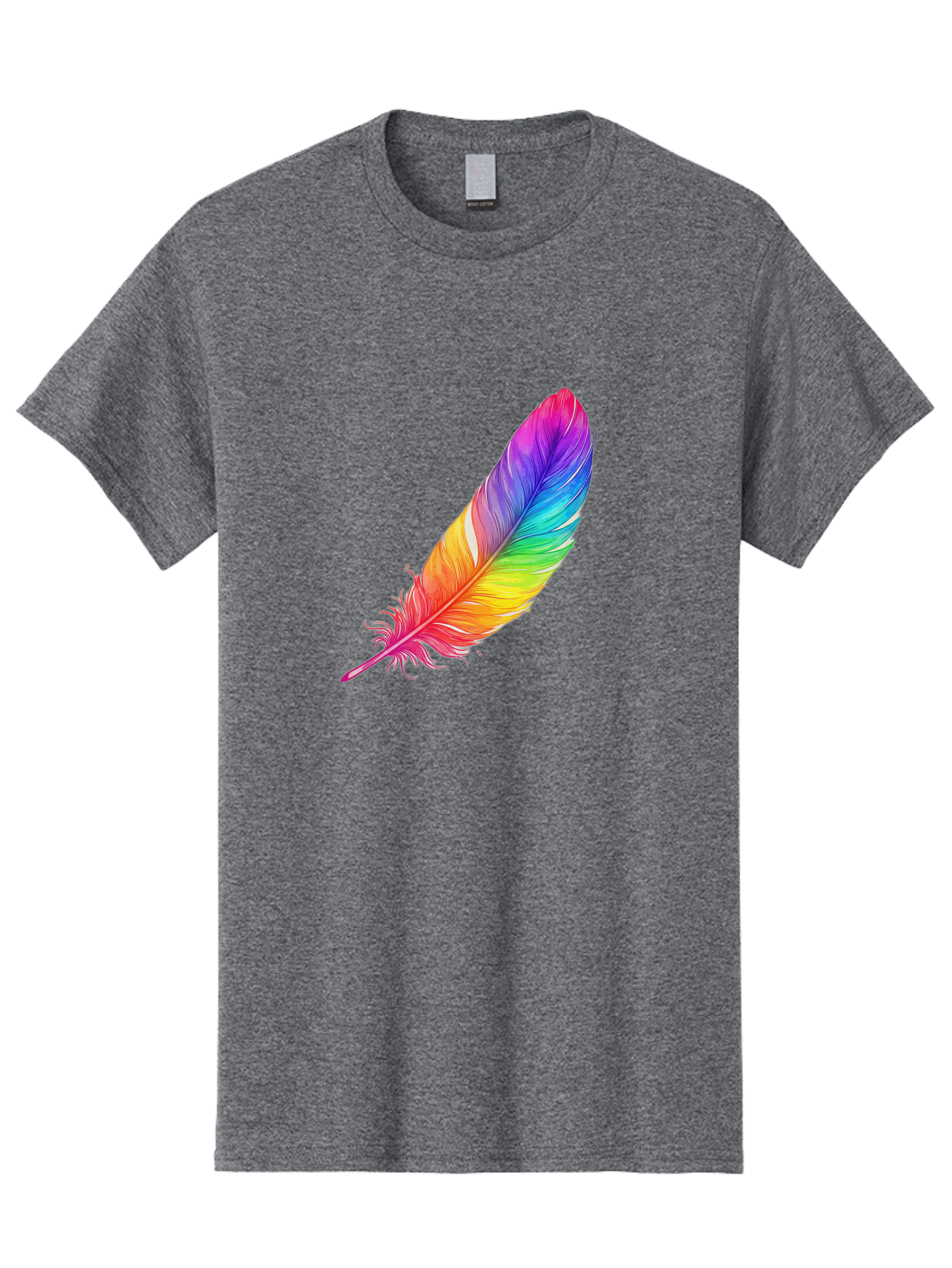 Rainbow-Feather-11 Men'S Graphic Tee, 100% Cotton, Comfortable Casual Summer Wear, Machine Washable, Vintage Camera, Old Camera, Antique Camera, Black Camera, Classic Photography, Photography Equipment, Nostalgic Device, Film Camera, Baj219