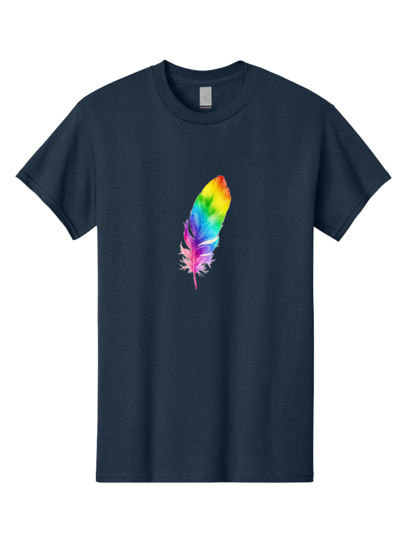 Rainbow-Feather-14 Men'S Graphic Tee, 100% Cotton, Comfortable Casual Summer Wear, Machine Washable, Vintage Camera, Old Camera, Antique Camera, Black Camera, Classic Photography, Photography Equipment, Nostalgic Device, Film Camera, Baj222