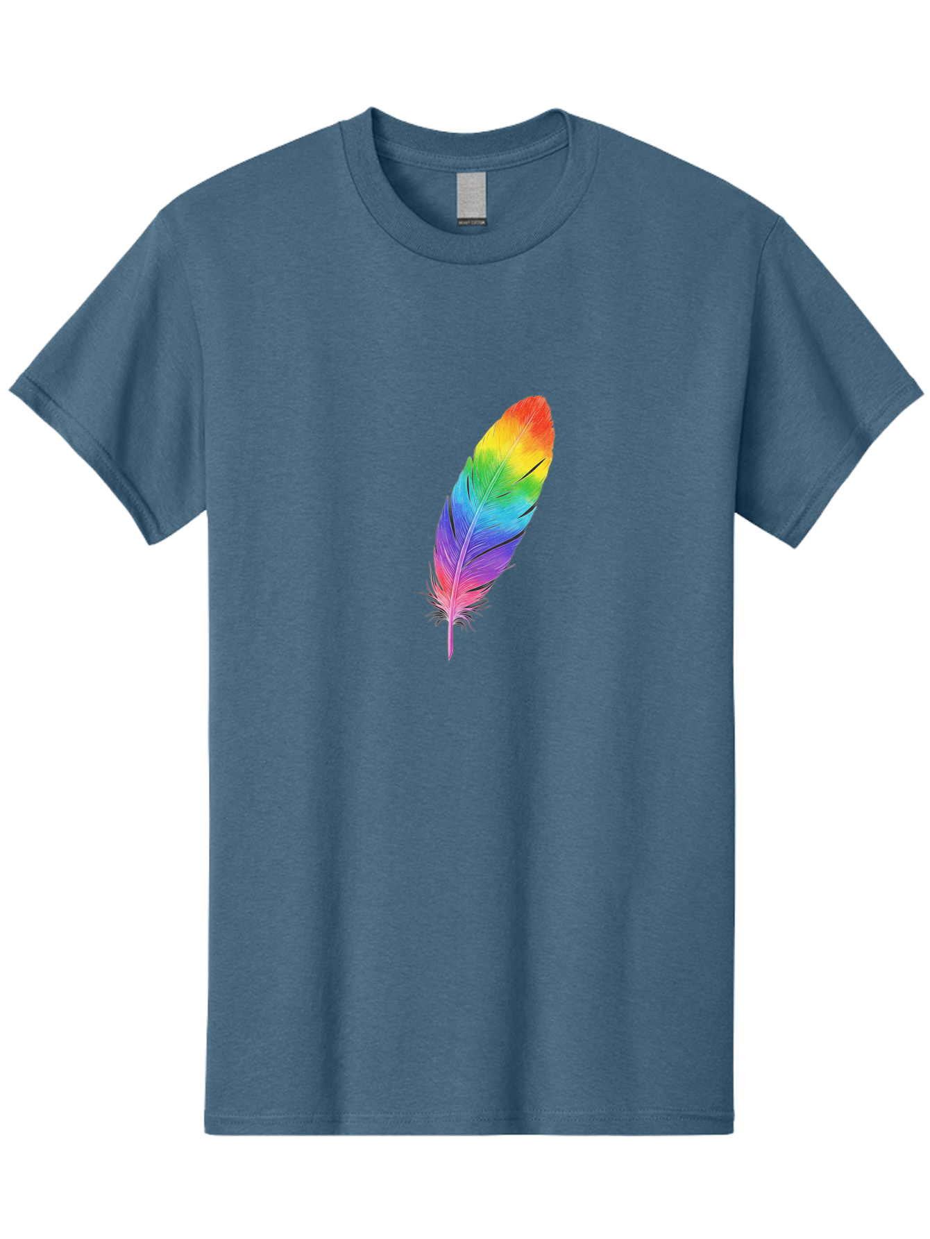 Rainbow-Feather-15 Men'S Graphic Tee, 100% Cotton, Comfortable Casual Summer Wear, Machine Washable, Vintage Camera, Old Camera, Antique Camera, Black Camera, Classic Photography, Photography Equipment, Nostalgic Device, Film Camera, Baj223