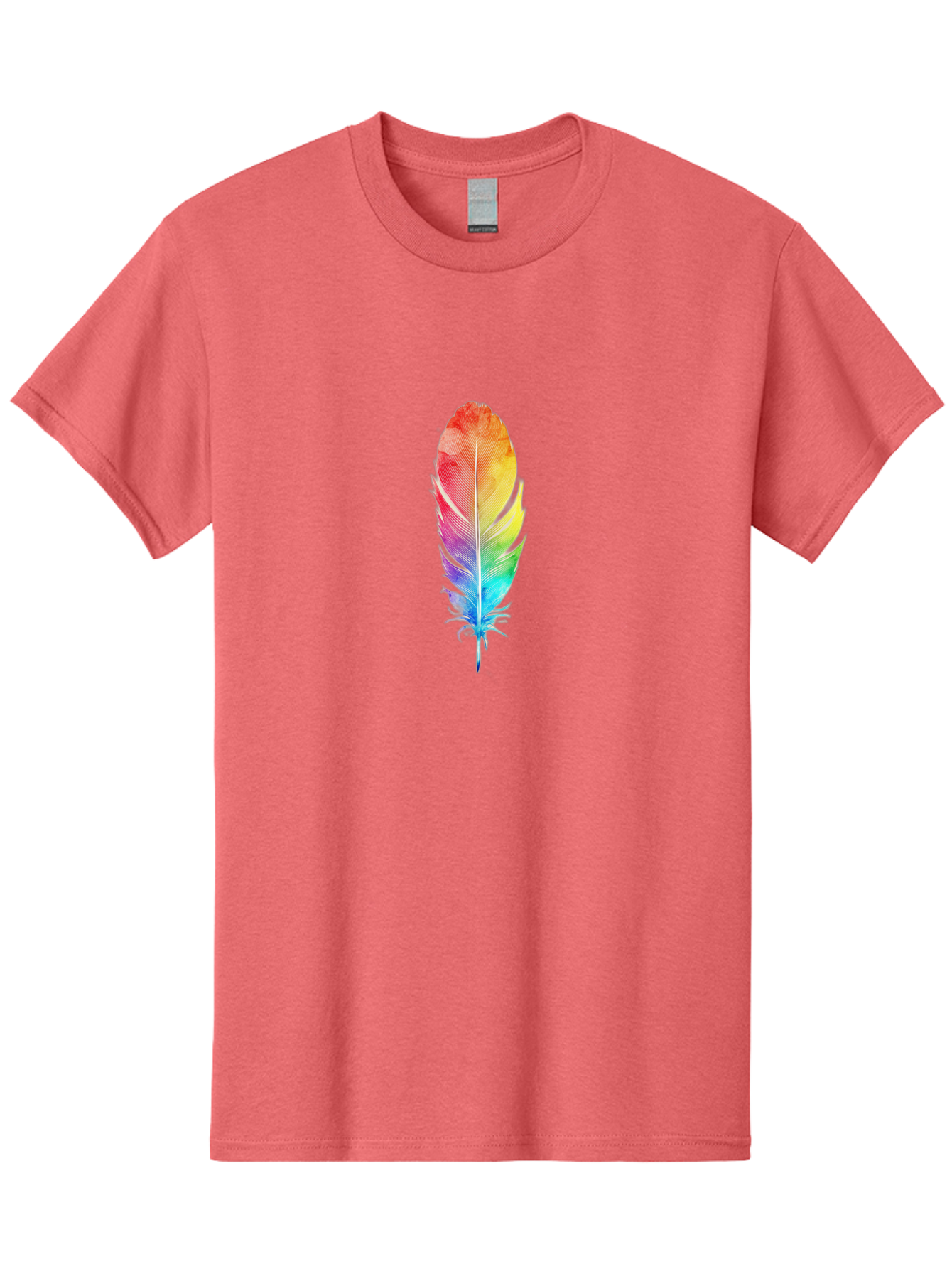 Rainbow-Feather-2 Men'S Graphic Tee, 100% Cotton, Comfortable Casual Summer Wear, Machine Washable, Vintage Camera, Old Camera, Antique Camera, Black Camera, Classic Photography, Photography Equipment, Nostalgic Device, Film Camera, Camera Art Baj225