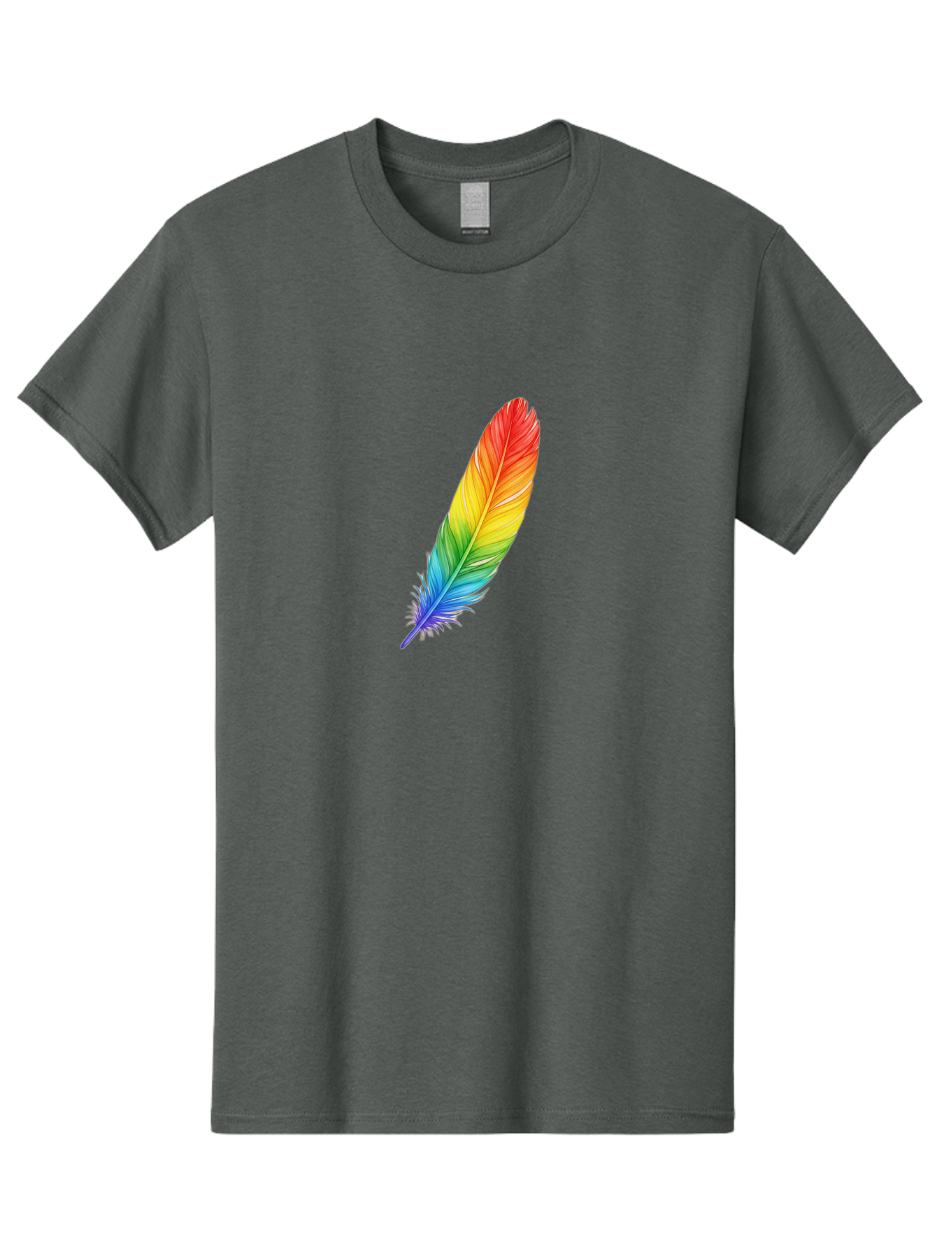 Rainbow-Feather-4 Men'S Graphic Tee, 100% Cotton, Comfortable Casual Summer Wear, Machine Washable, Vintage Camera, Old Camera, Antique Camera, Black Camera, Classic Photography, Photography Equipment, Nostalgic Device, Film Camera, Camera Art Baj227